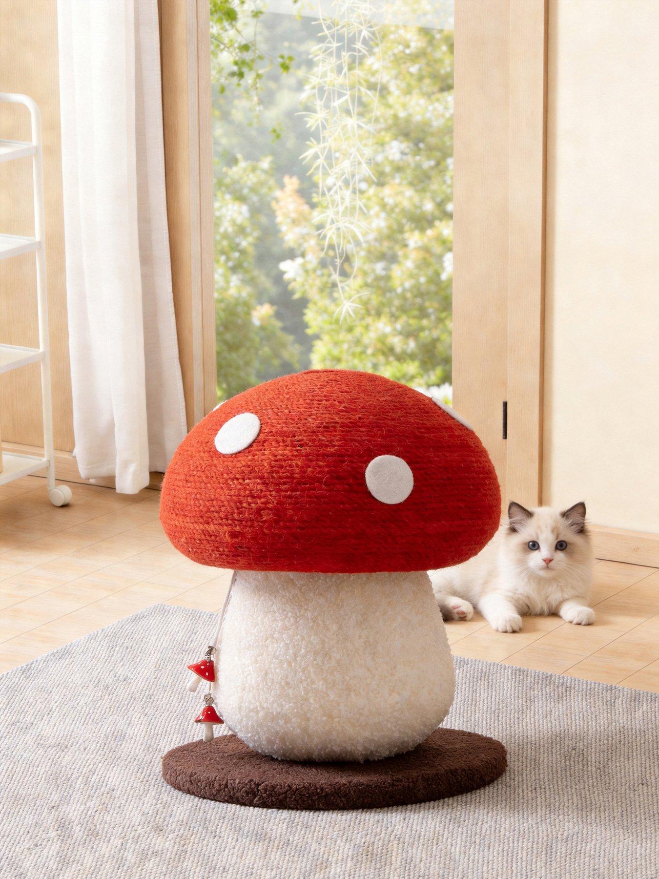 Living and Home Sisal Mushroom Cat Scratching Post