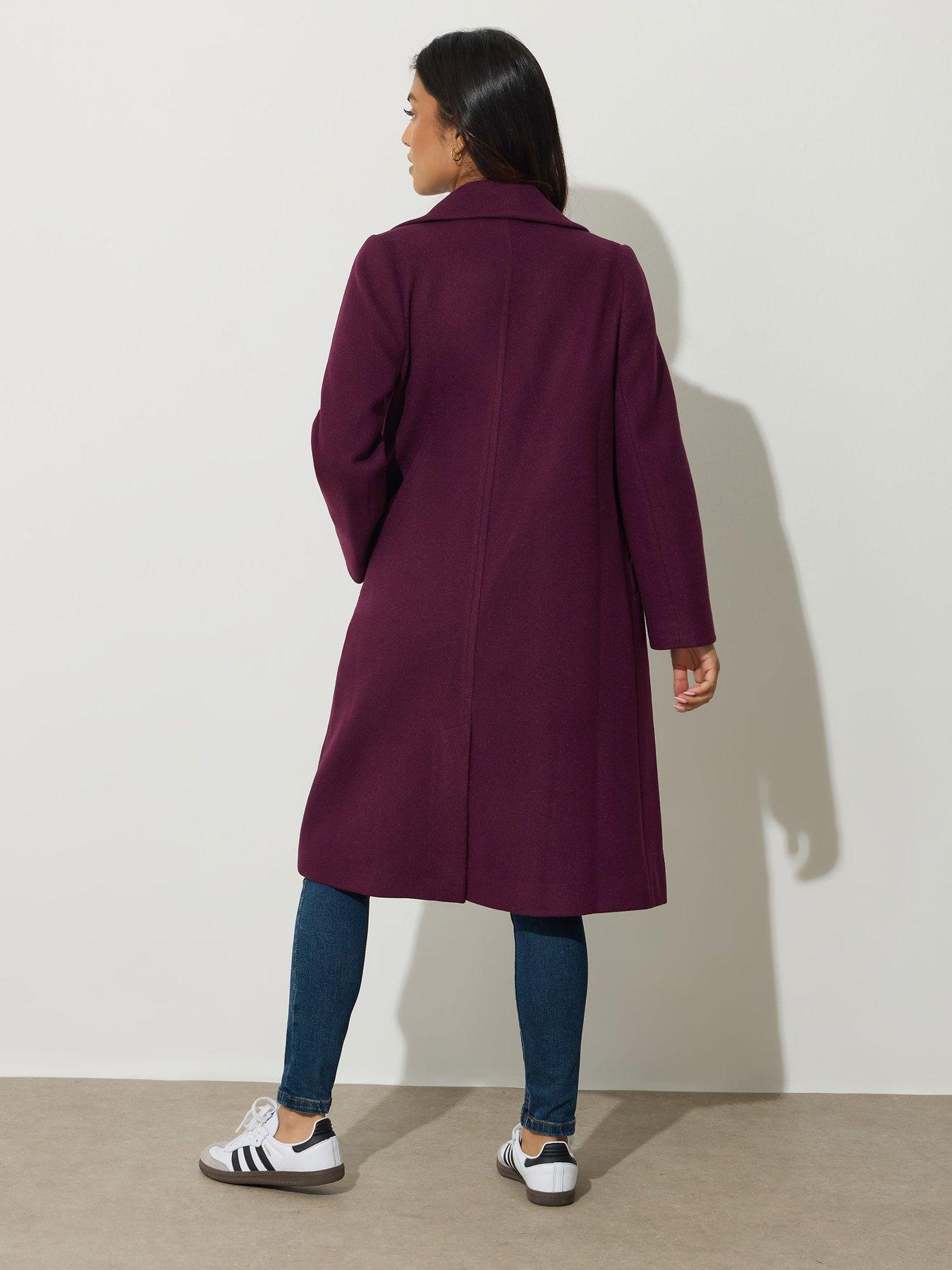 Image 2 of 4 of PixieGirl Petite Single Button City Coat - Red