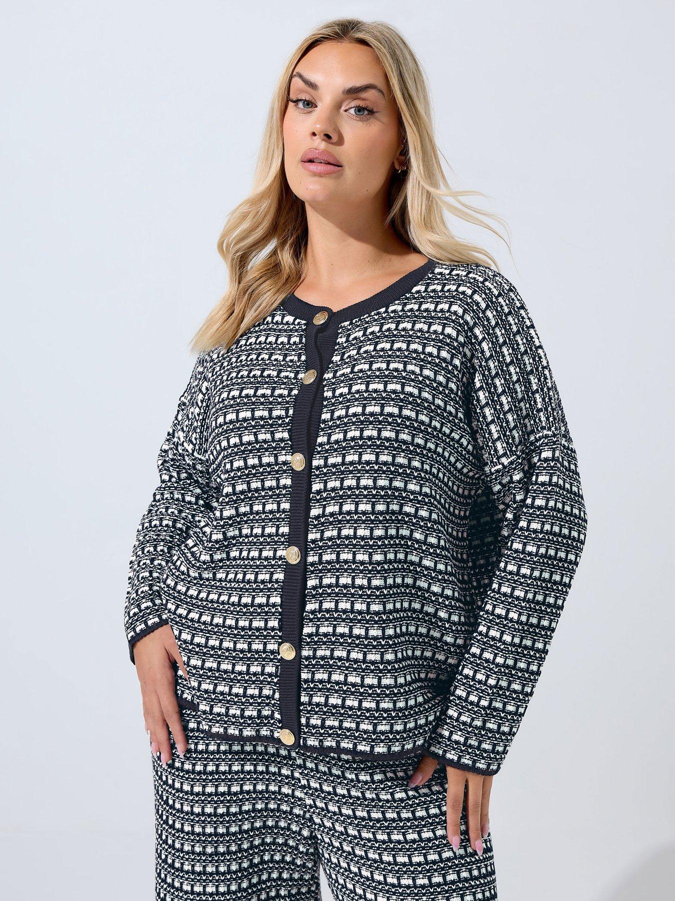 undefined Curve Boucle Cardigan - Blue