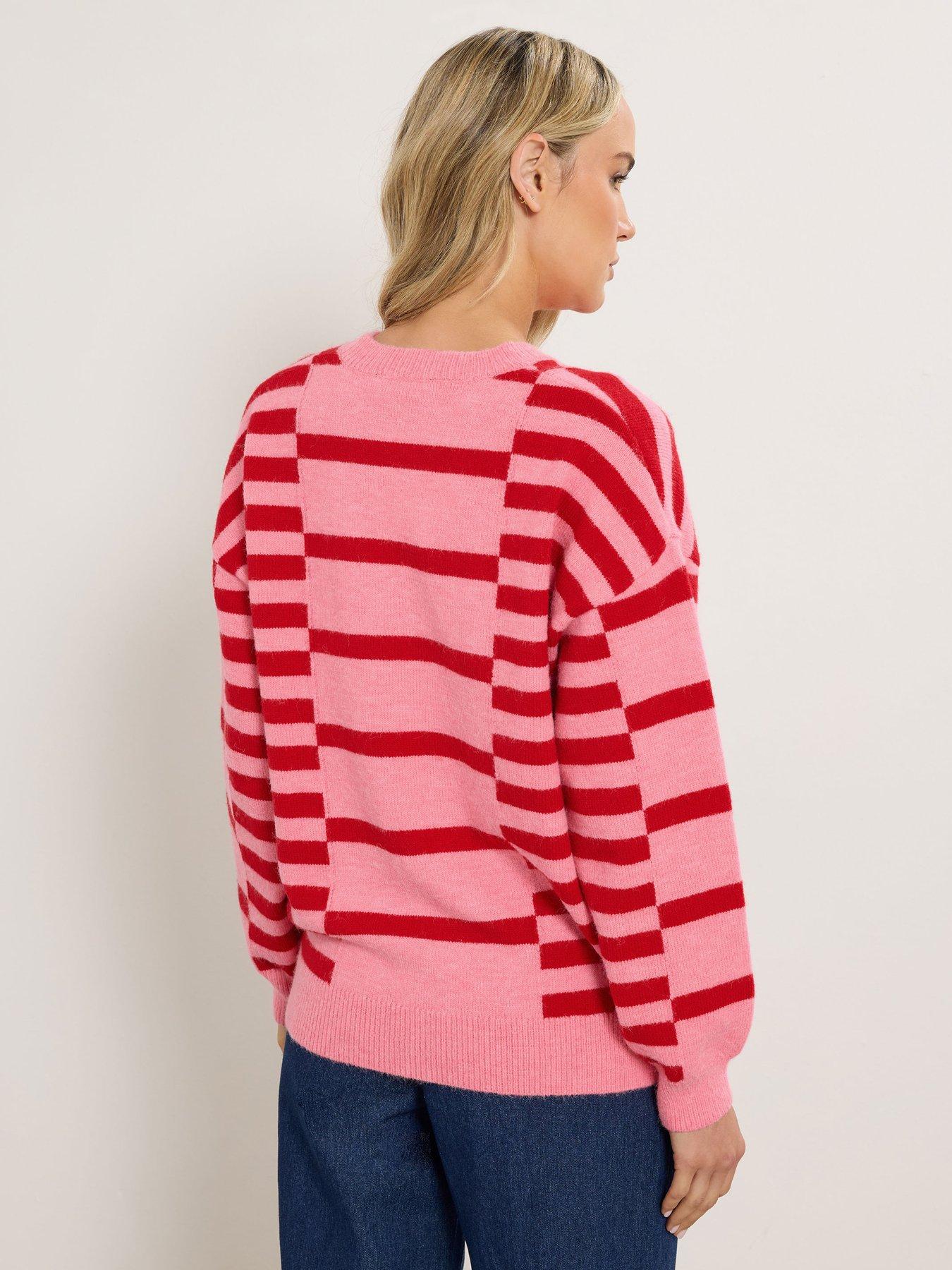 Image 2 of 4 of Long Tall Sally Stripe Jumper - Pink