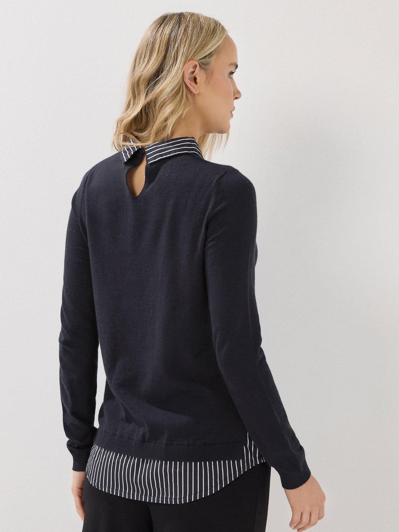 Image 2 of 4 of Long Tall Sally 2 In 1 Shirt Jumper - Blue