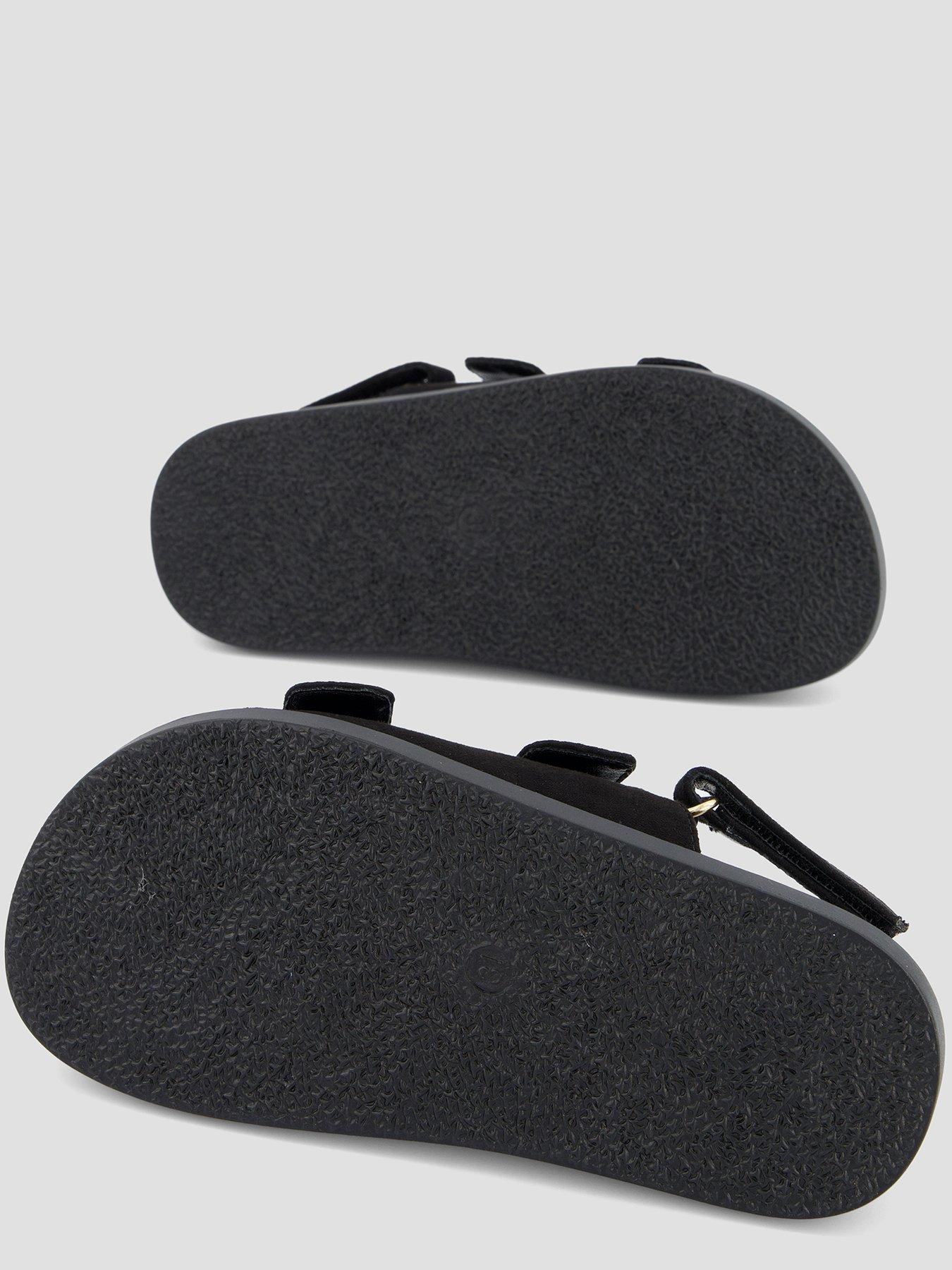  image of the-very-collection-buckle-strap-sandal-black