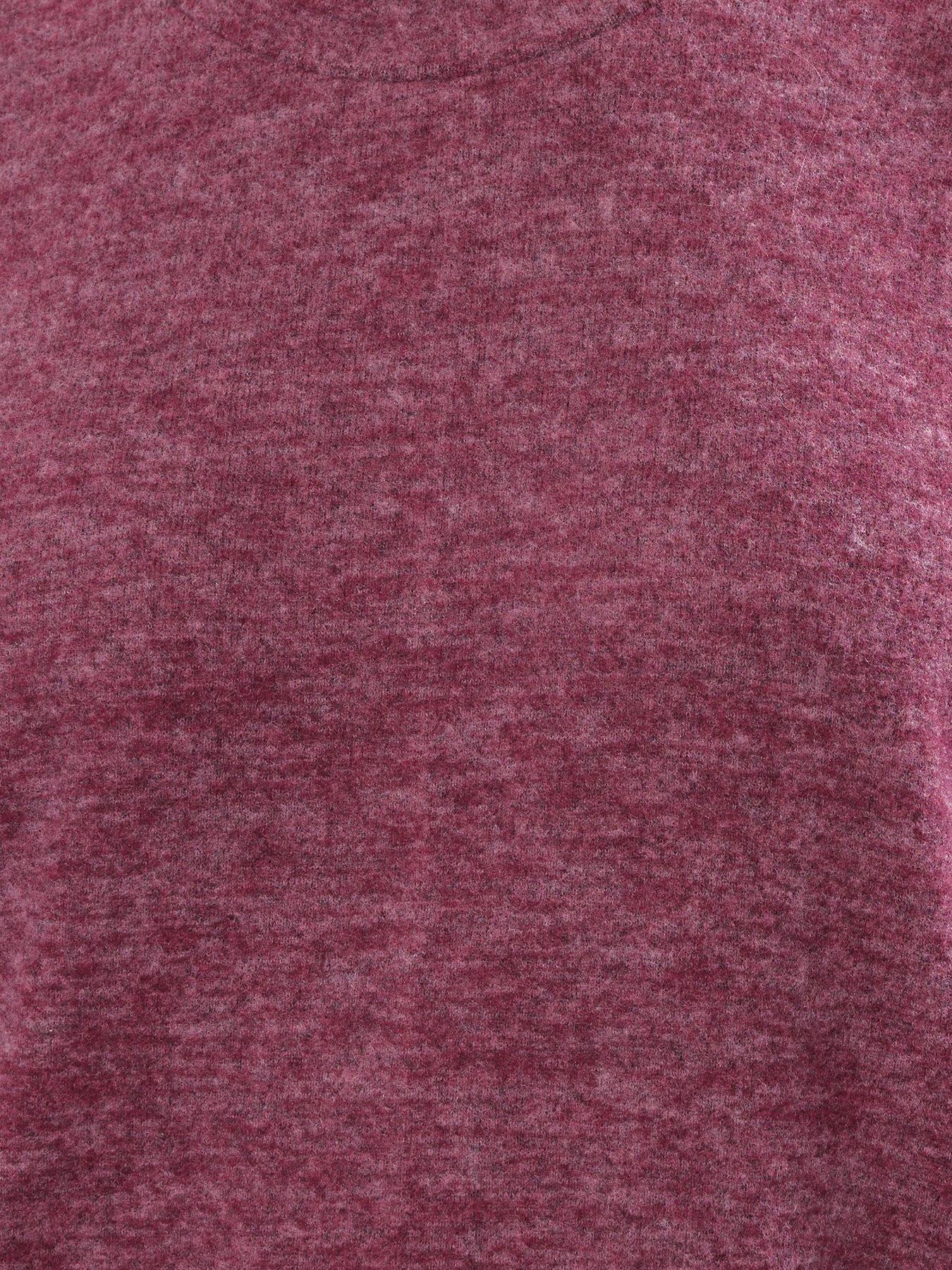 Image 4 of 4 of Yours Curve Long Sleeve Jumper - Pink