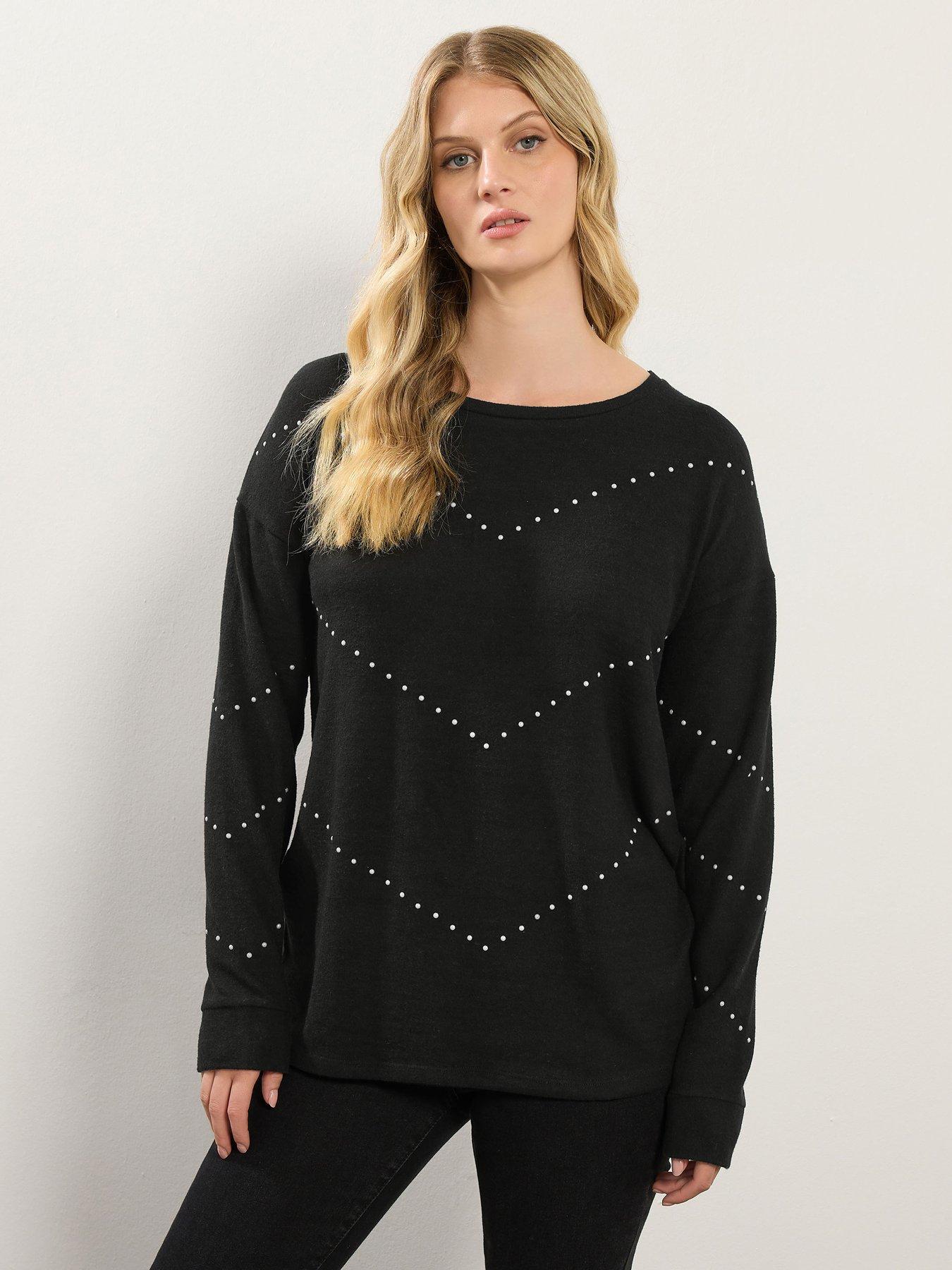 undefined Stud Jumper - Black