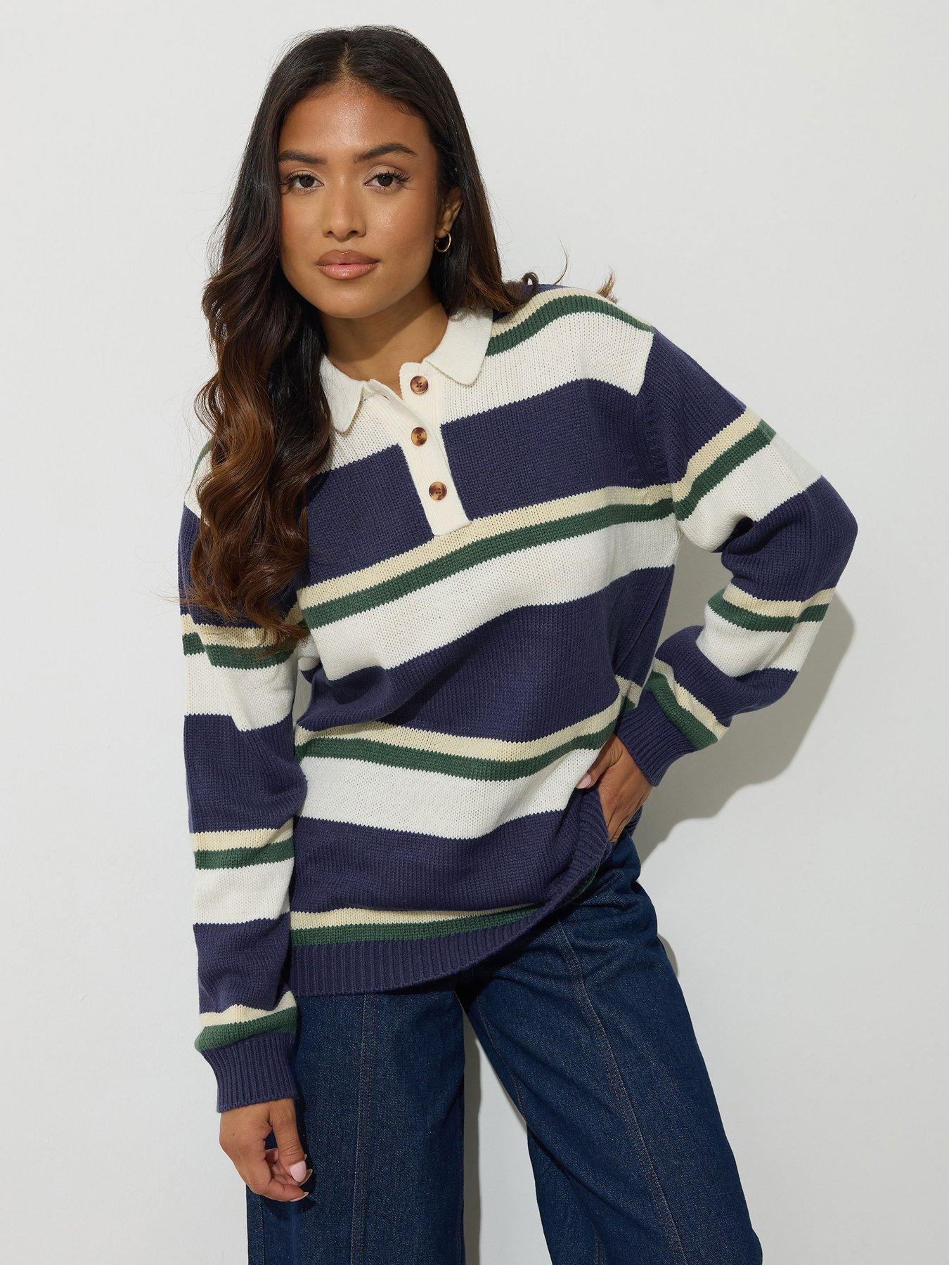 pixiegirl-petite-stripe-rugby-jumper-blue
