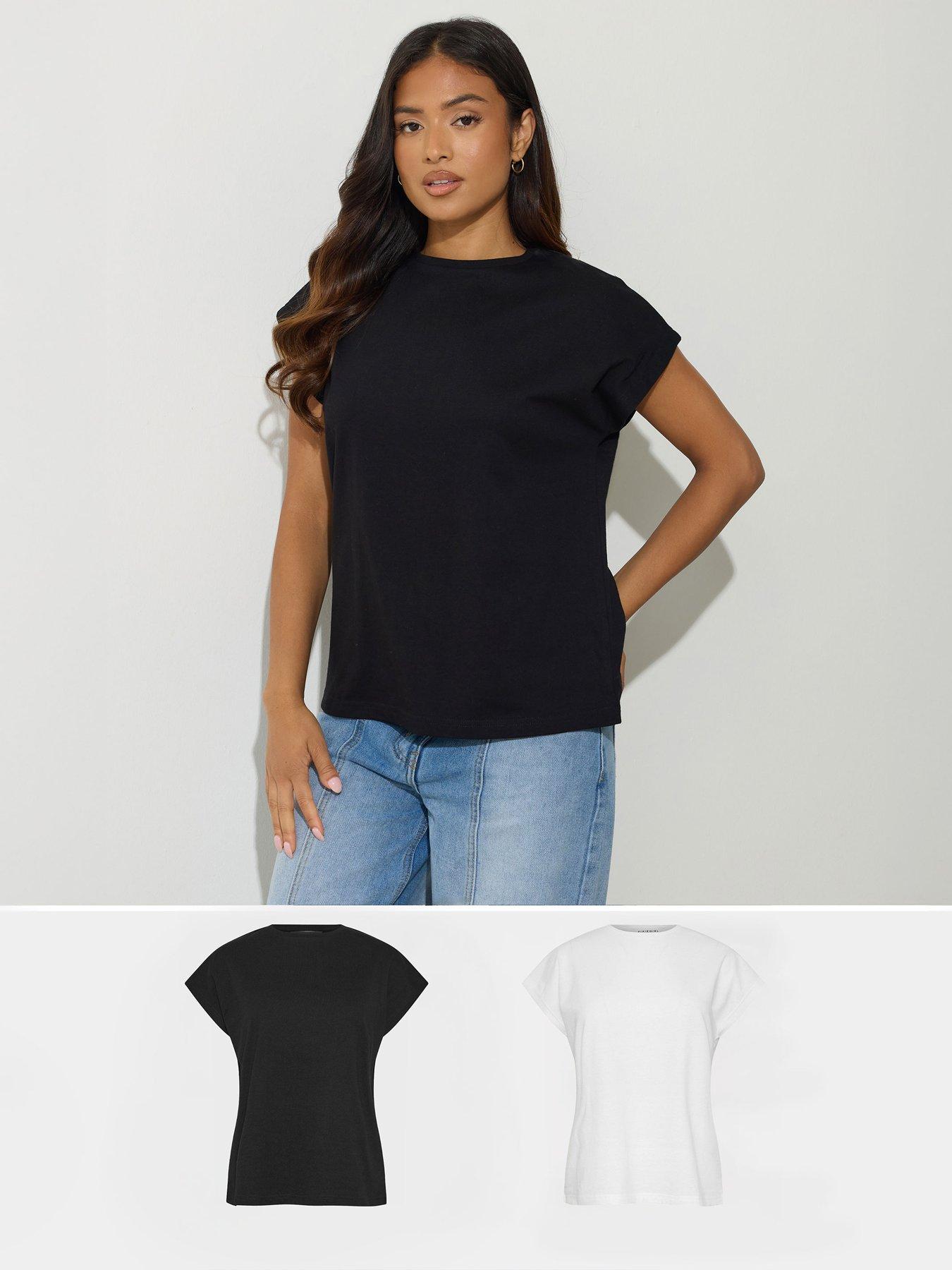 pixiegirl-petite-2-pack-grown-on-short-sleeve-t-shirt-blackwhite