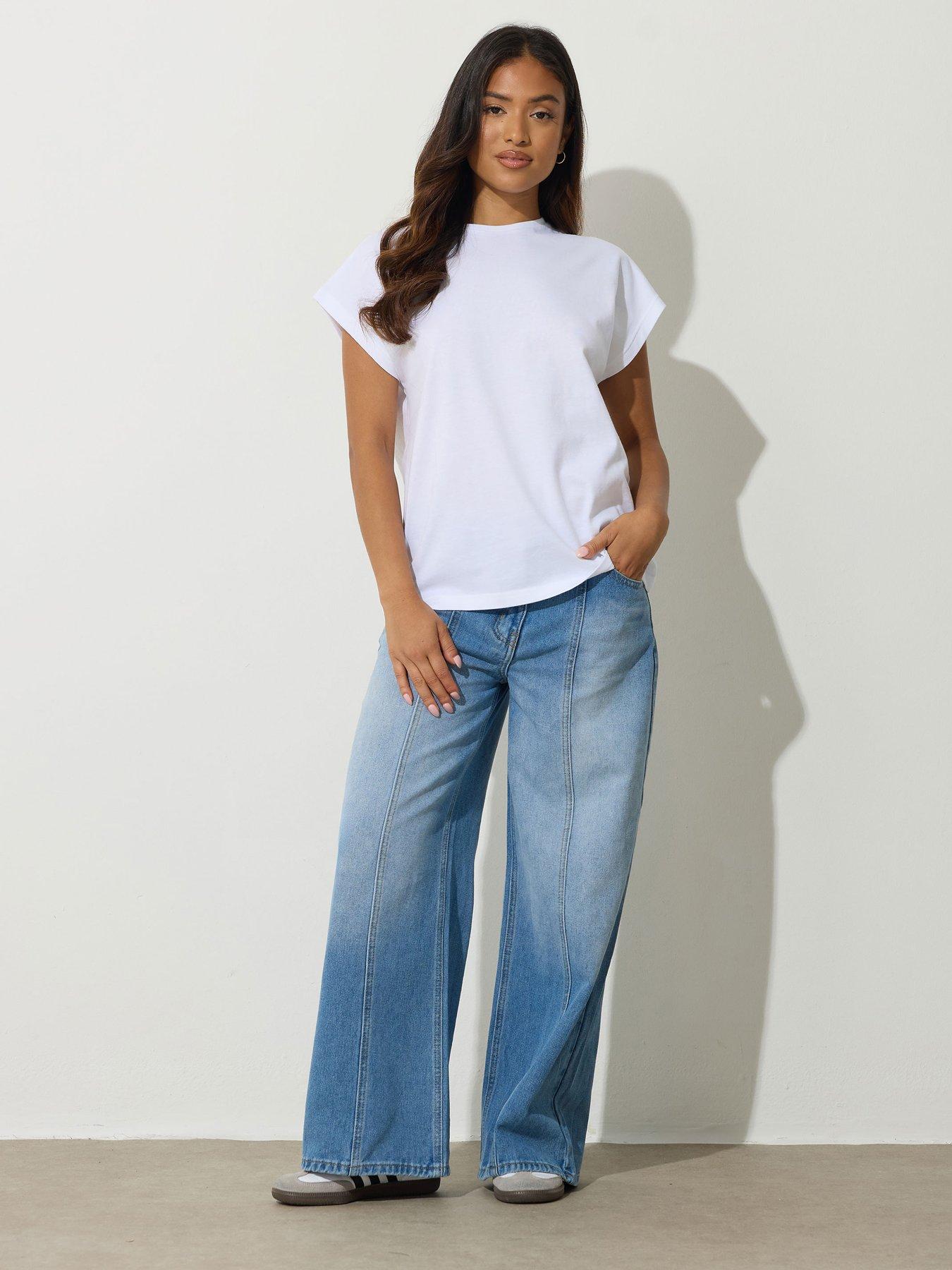  image of pixiegirl-petite-2-pack-grown-on-short-sleeve-t-shirt-blackwhite