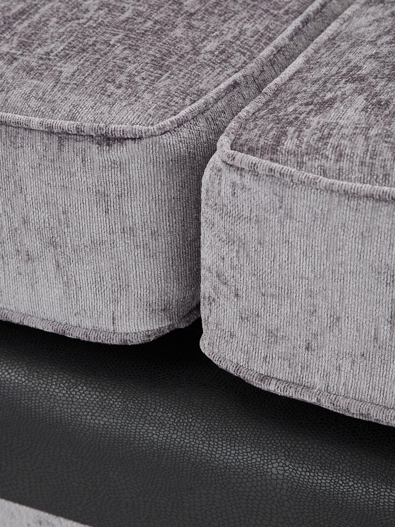 Image 7 of 7 of The Very Collection Narva Standard Fabric and Faux Leather&nbsp;Left Hand&nbsp;Corner Group Sofa - Made to Order in the UK