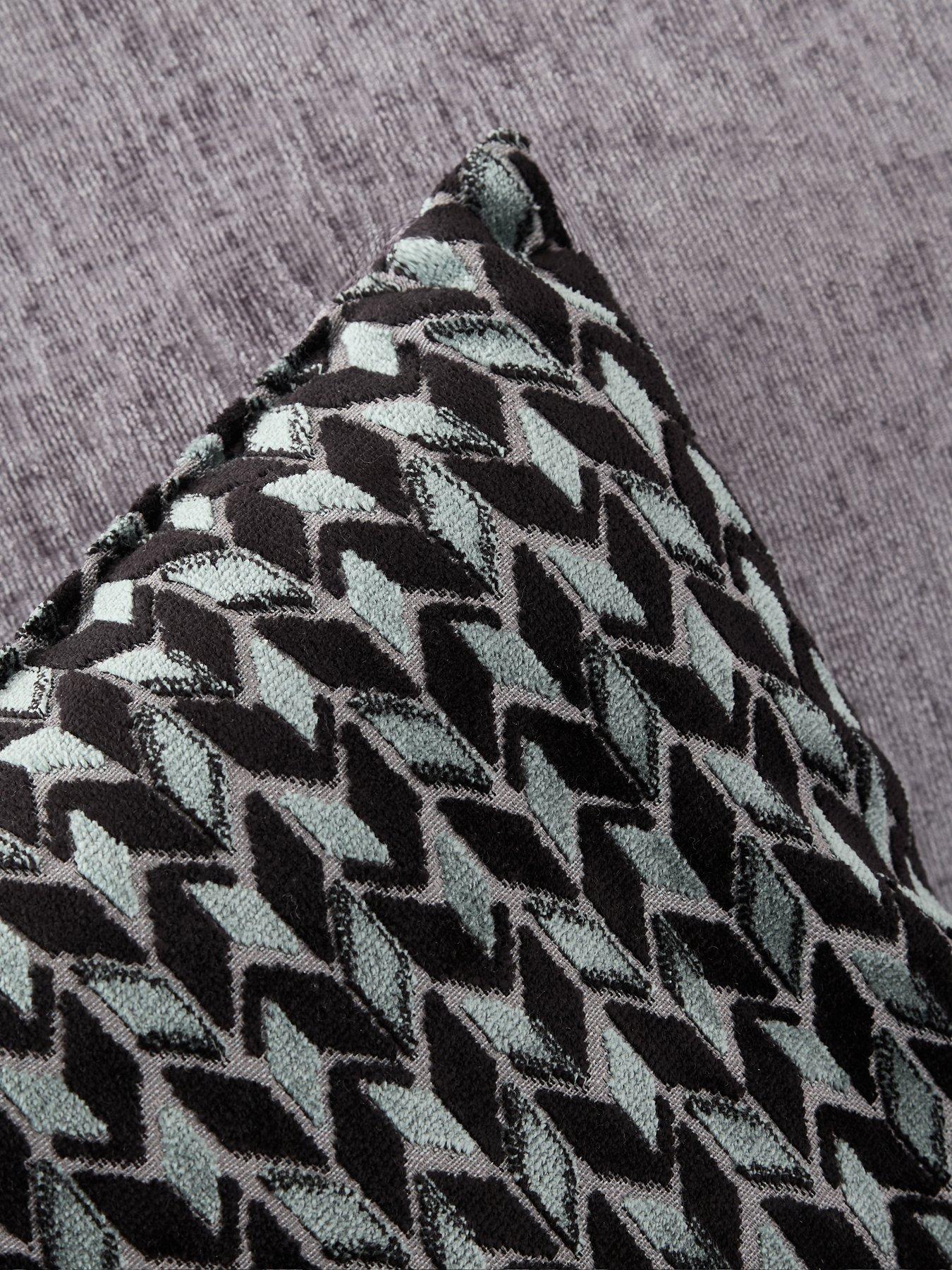 Image 6 of 7 of The Very Collection Narva Standard Fabric/Faux Leather 3 Seater Sofa - Made to Order in the UK