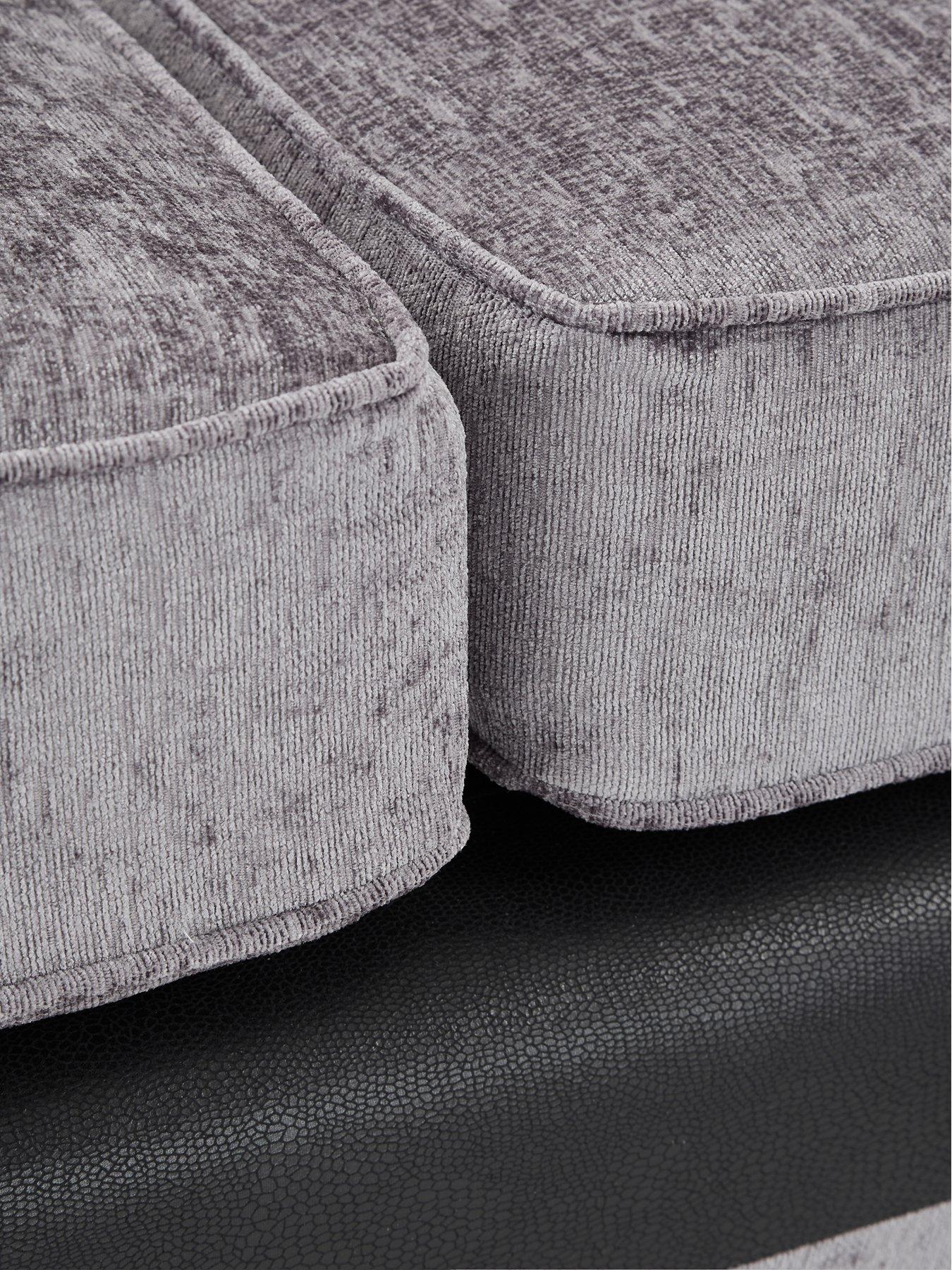 Image 7 of 7 of The Very Collection Narva Standard Fabric/Faux Leather 3 Seater Sofa - Made to Order in the UK
