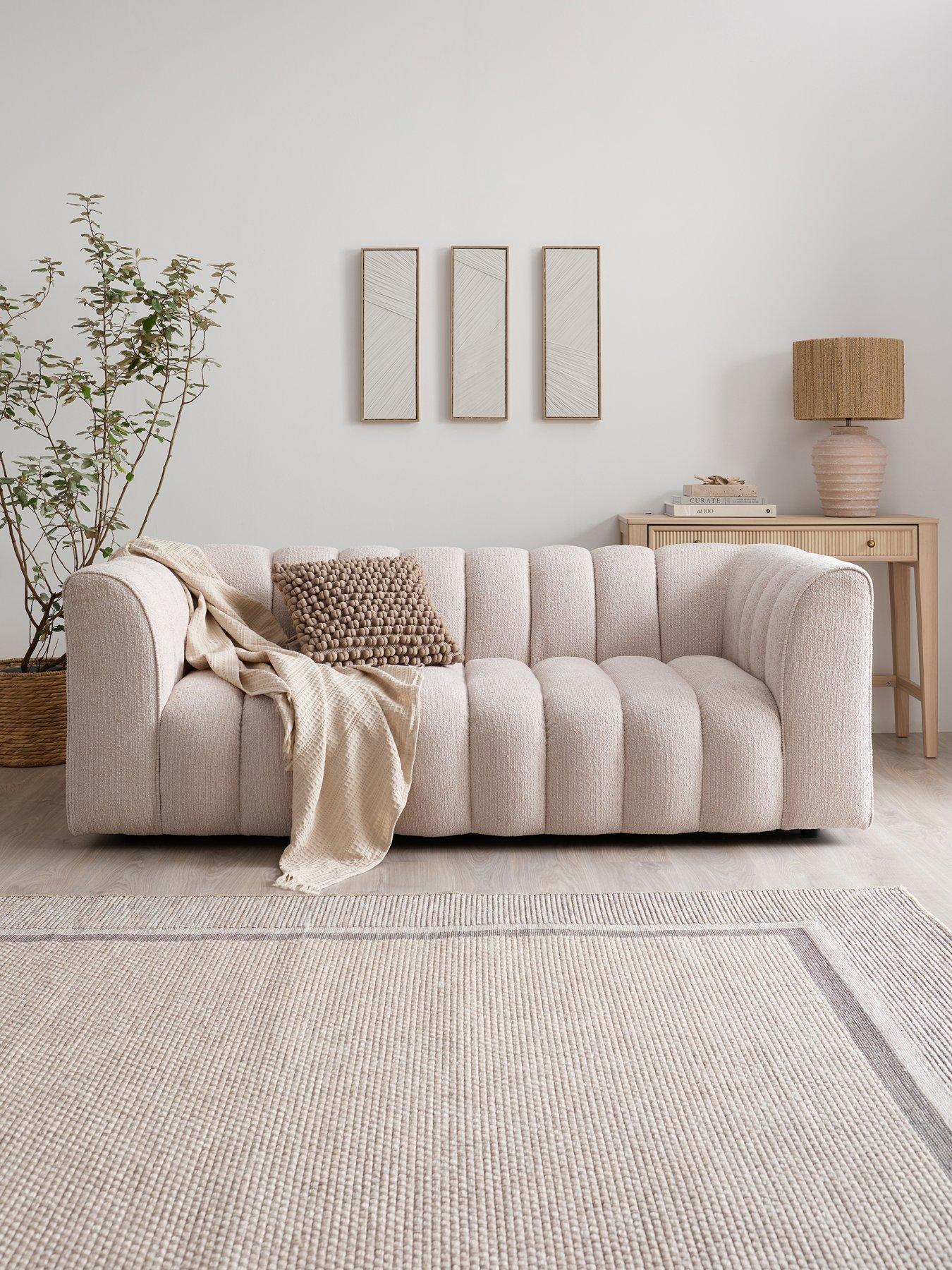 undefined Mikah 3 Seater Fabric Sofa
