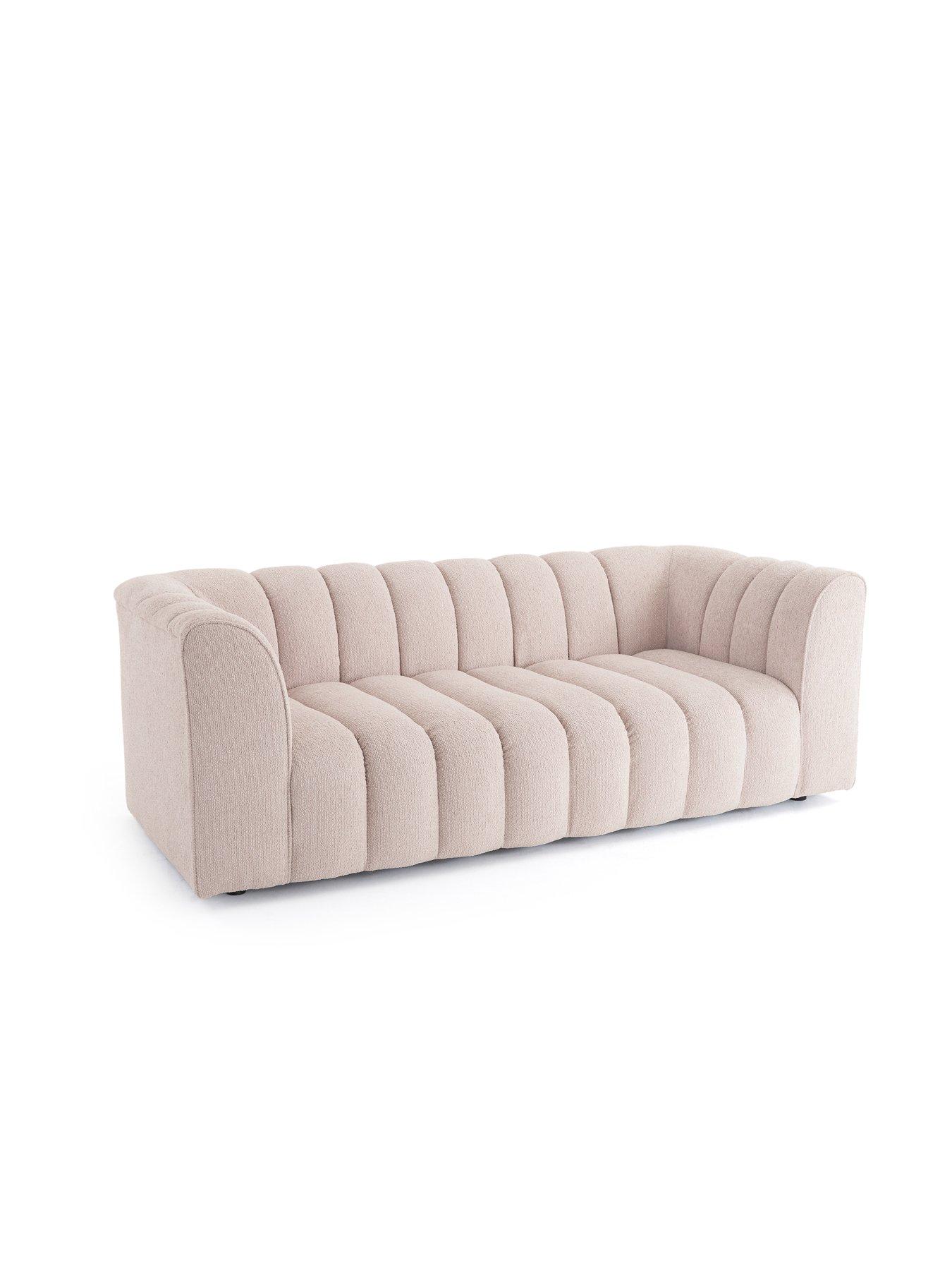 Image 3 of 7 of Michelle Keegan Home Mikah 3 Seater Fabric Sofa