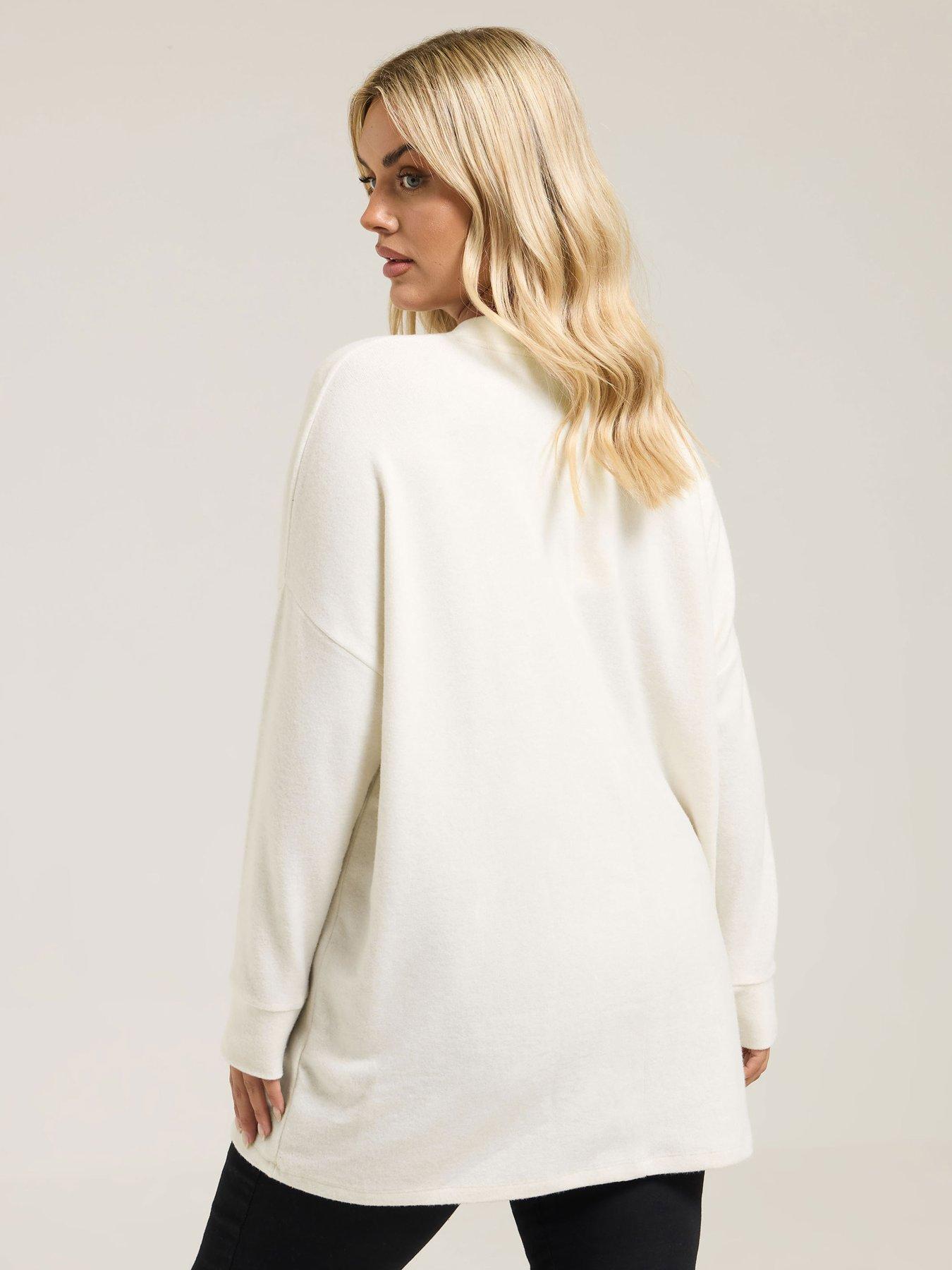 Image 2 of 4 of Yours Curve Cherry Jumper - Ivory