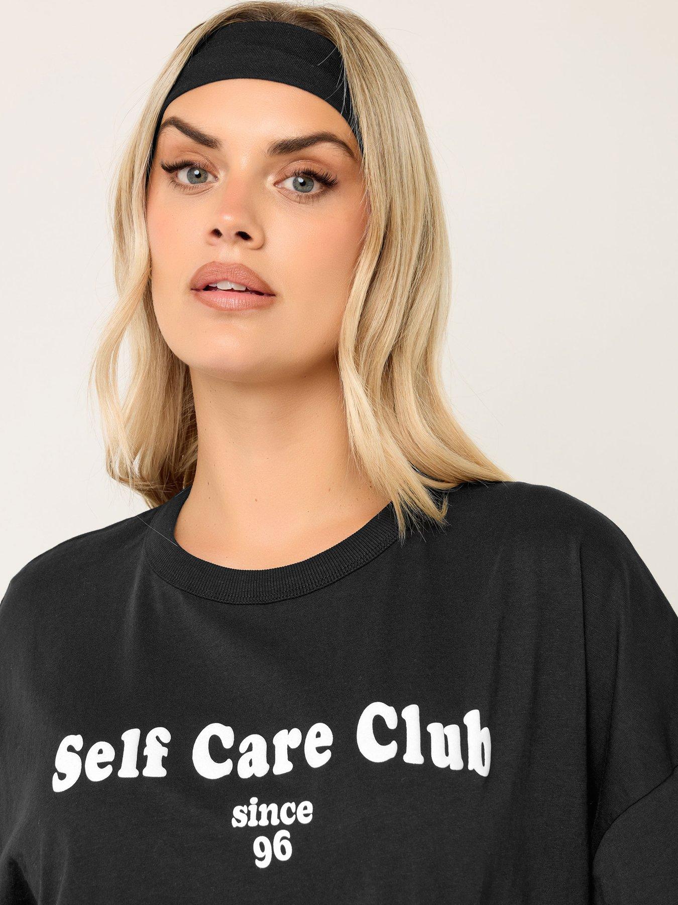  image of yours-curve-self-care-club-t-shirt-black