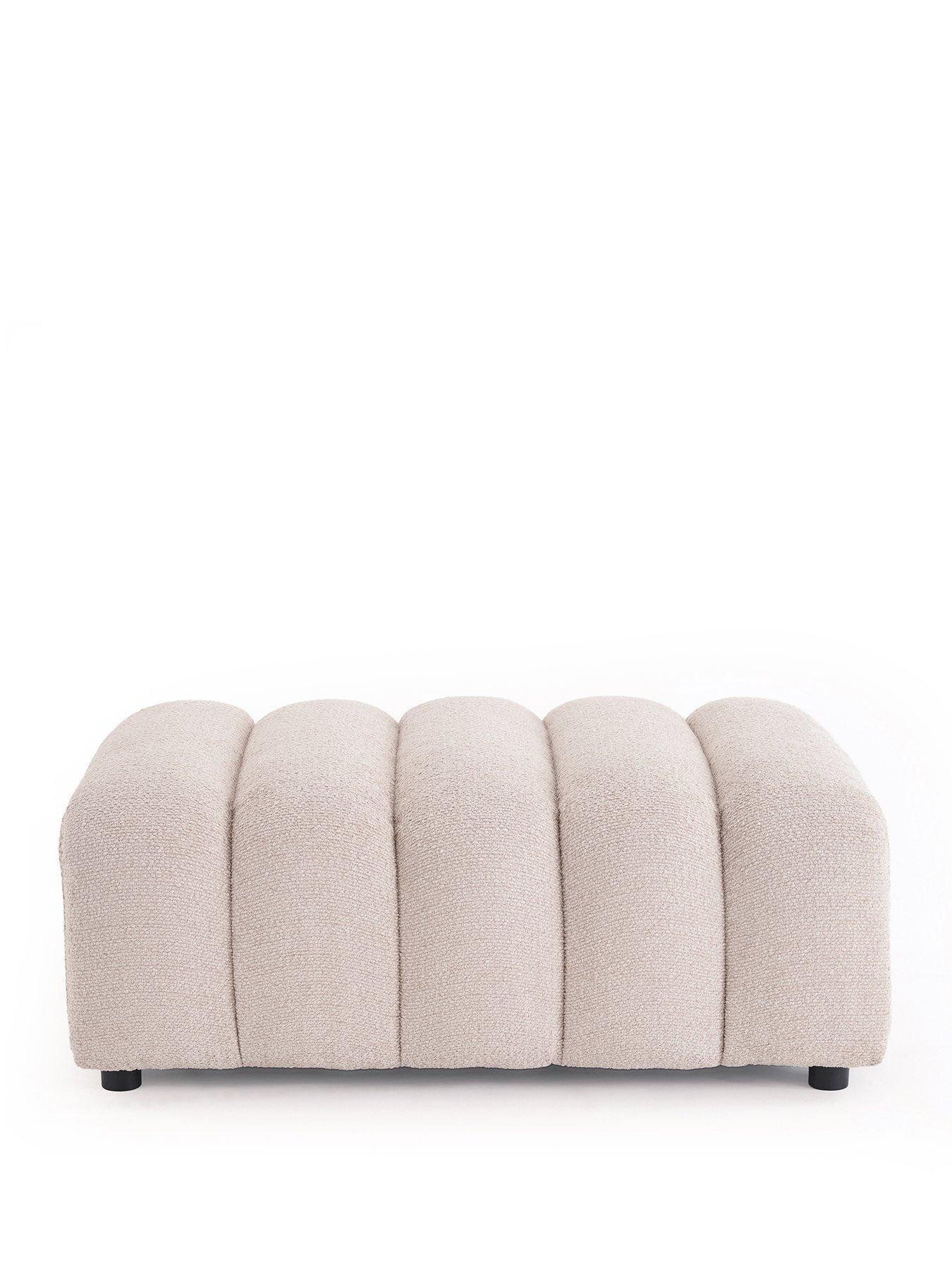 Image 2 of 7 of Michelle Keegan Home Mikah Fabric Footstool - FSC&reg; Certified