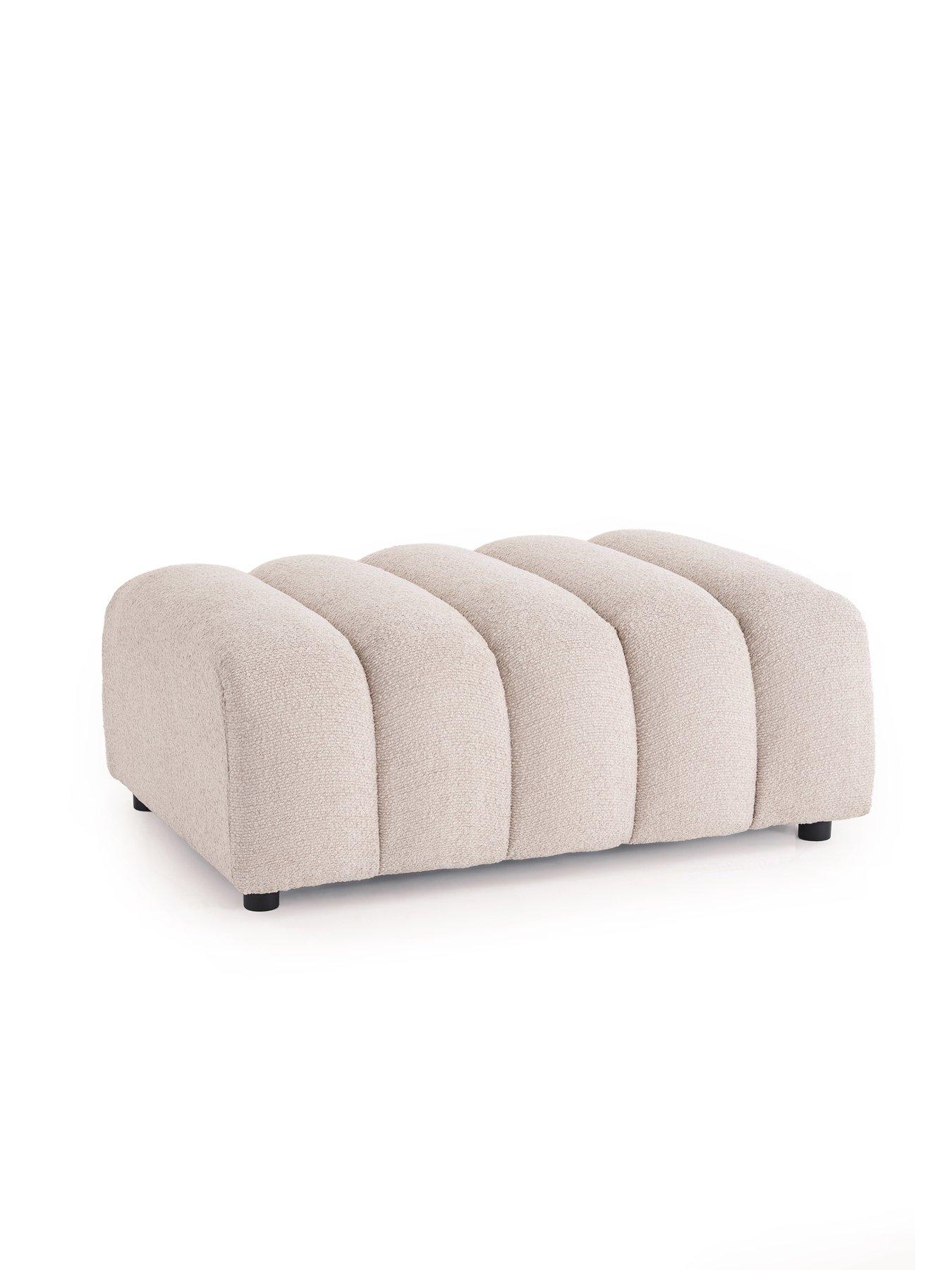 Image 3 of 7 of Michelle Keegan Home Mikah Fabric Footstool - FSC&reg; Certified
