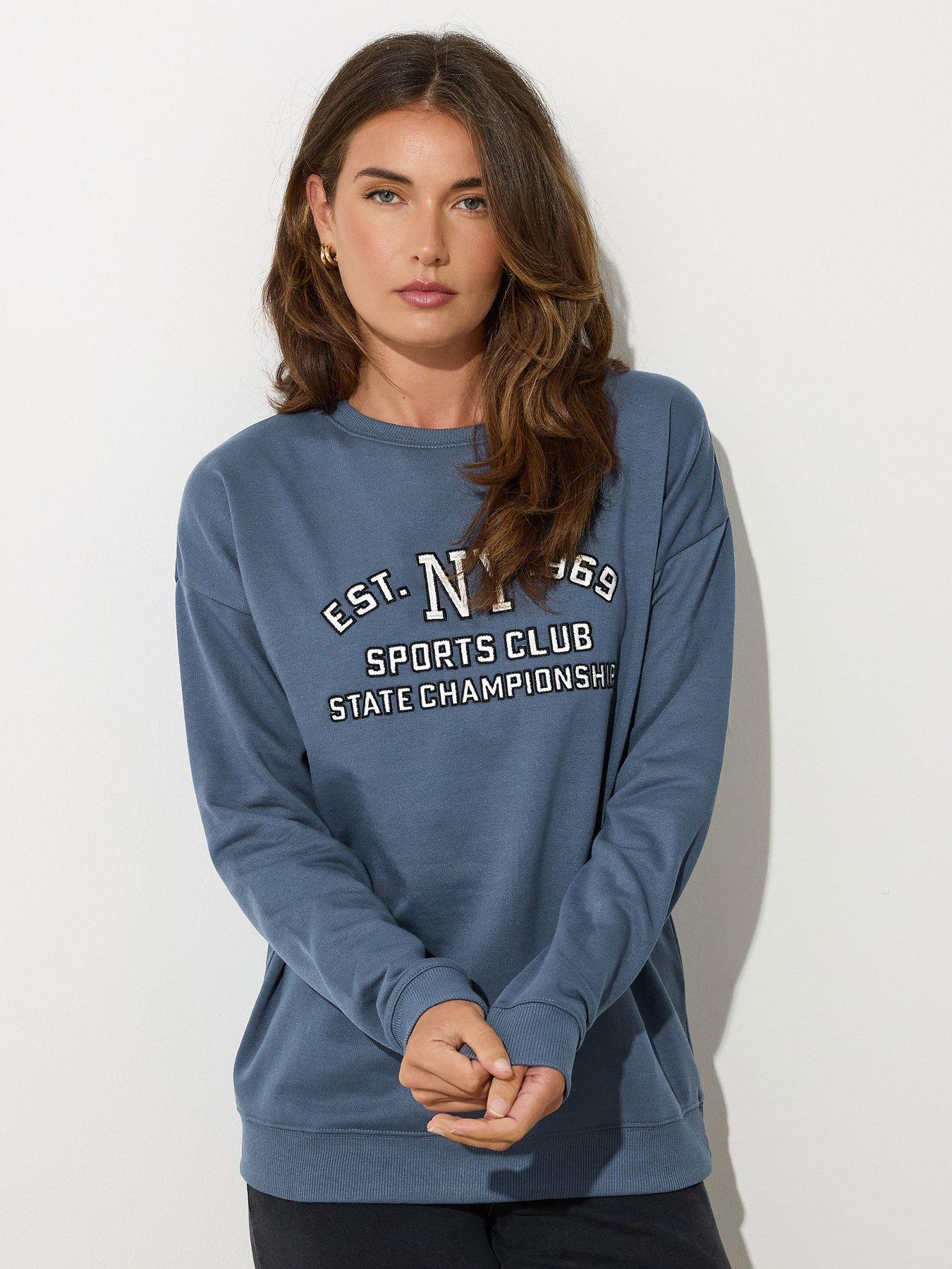 undefined Embroidered Sweat - Blue