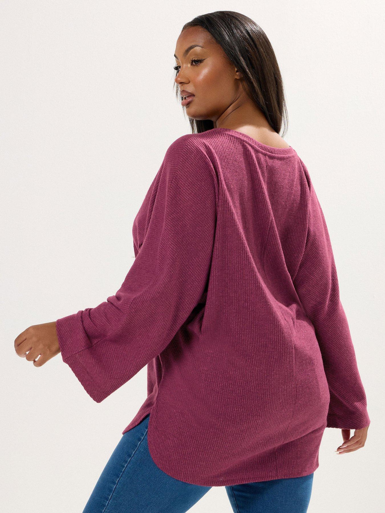 Image 2 of 4 of Yours Curve Soft Touch Ribbed Jumper