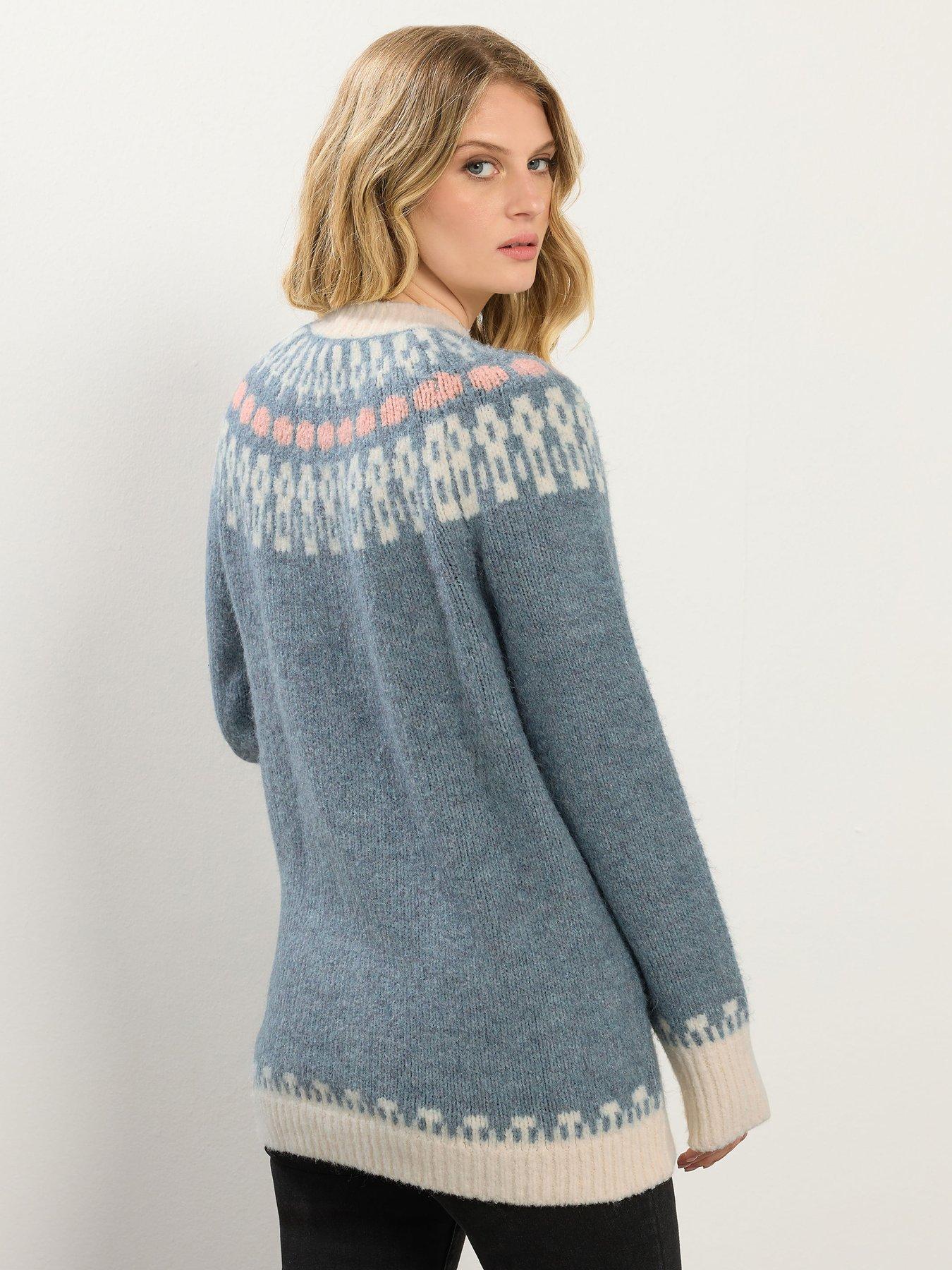 Image 2 of 4 of Long Tall Sally Fairisle Long Sleeved Jumper - Blue