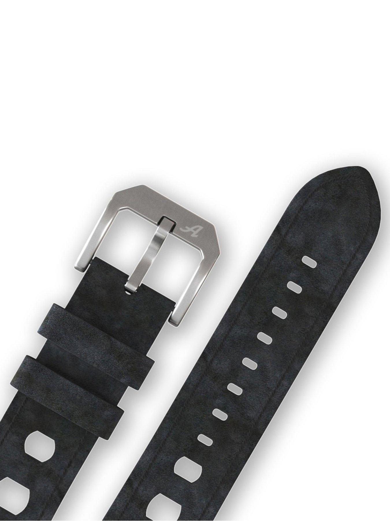 Image 5 of 5 of Allemano Maranello Rosso and Black Dial Black Perforated Leather Strap
