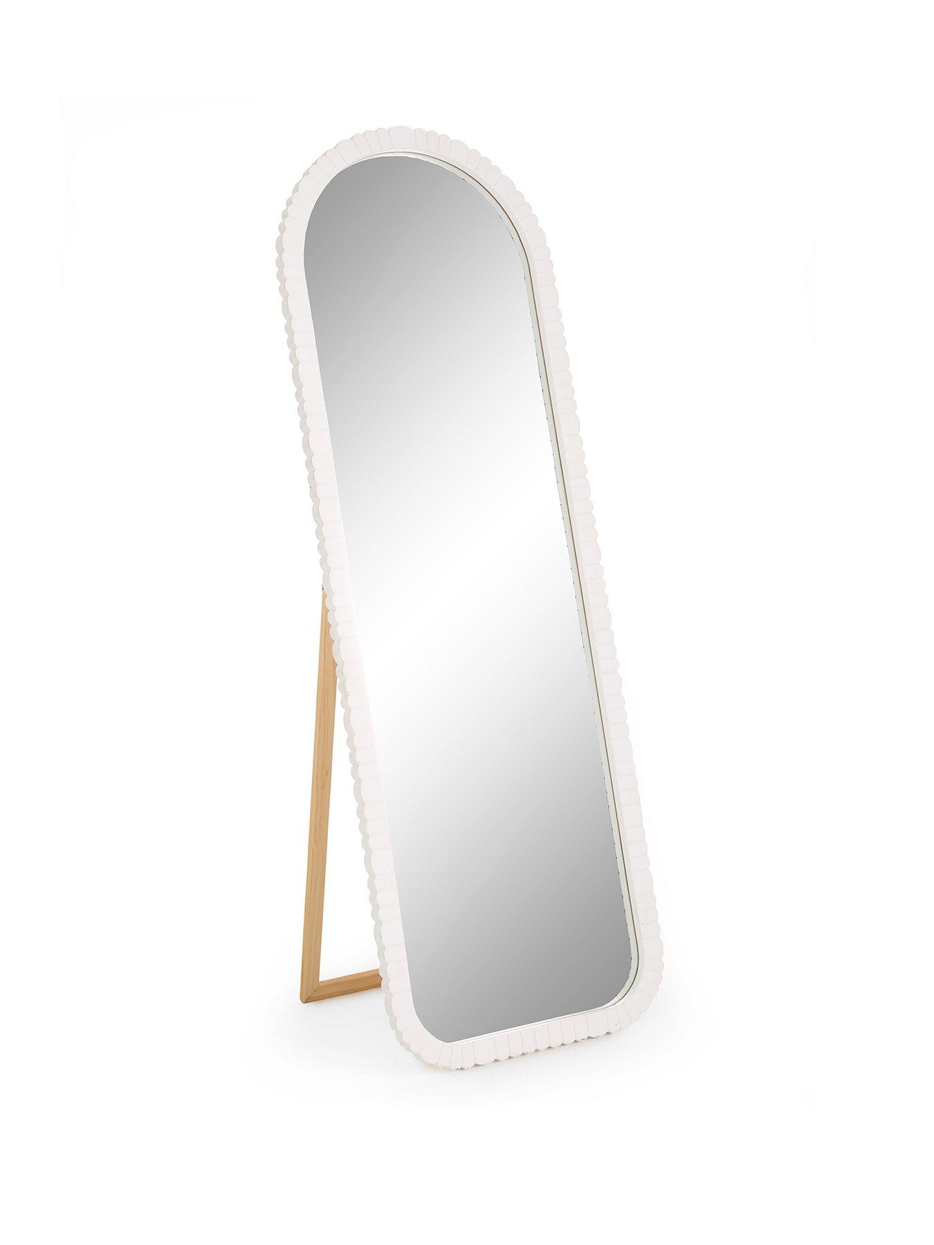  image of the-very-collection-pebble-effect-standing-mirror-50x150cm