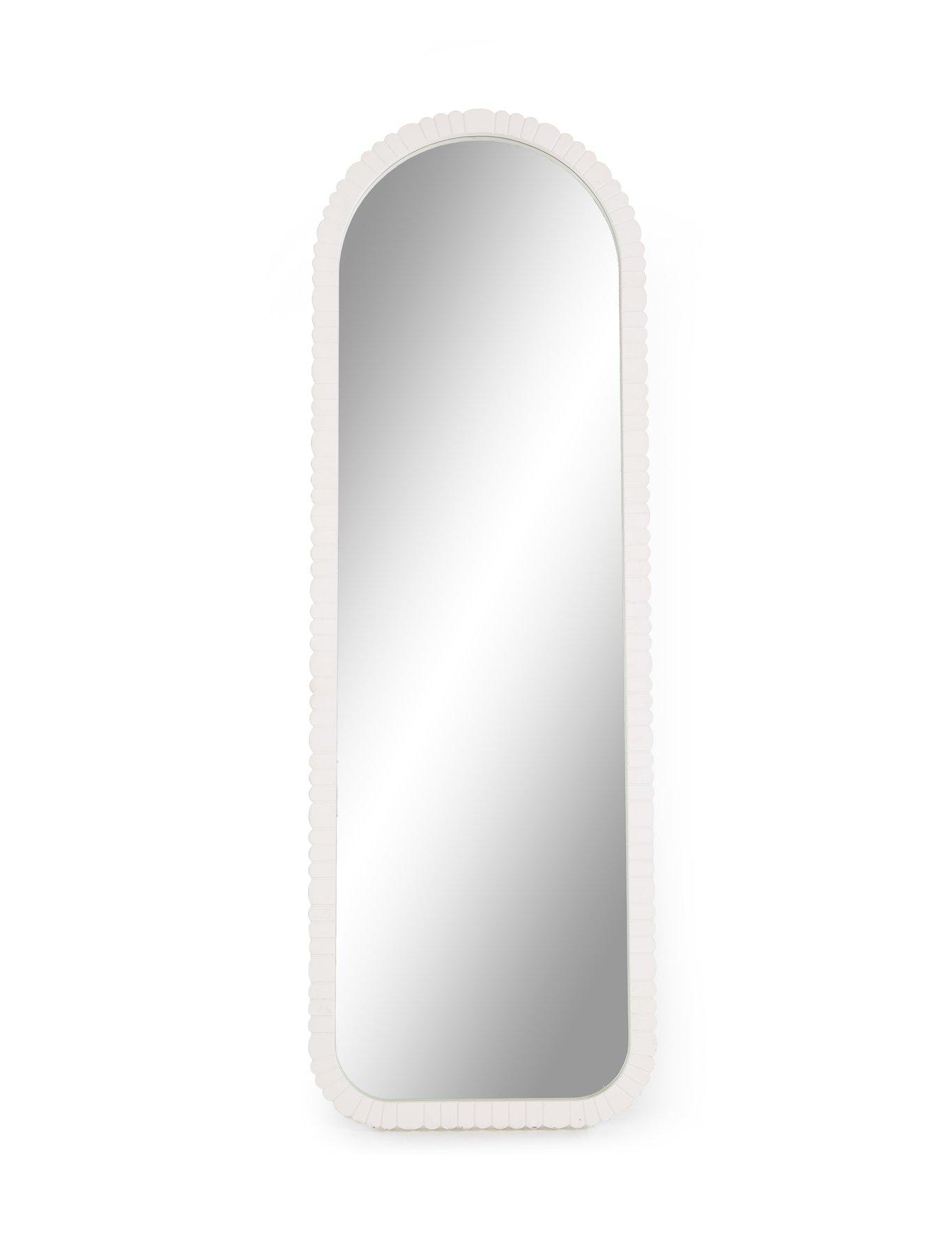  image of the-very-collection-pebble-effect-standing-mirror-50x150cm