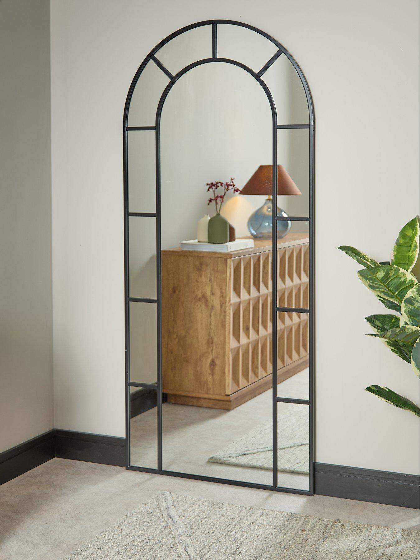 front image of the-very-collection-standing-edged-window-pane-mirror-80x180cm