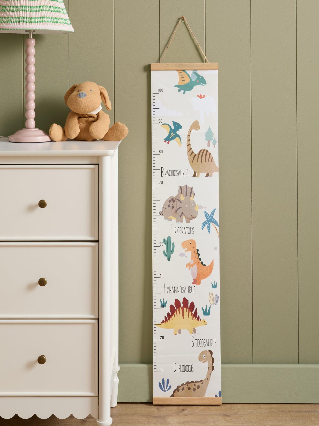 The Very Collection Kids Dinosaur Measure Wall Art