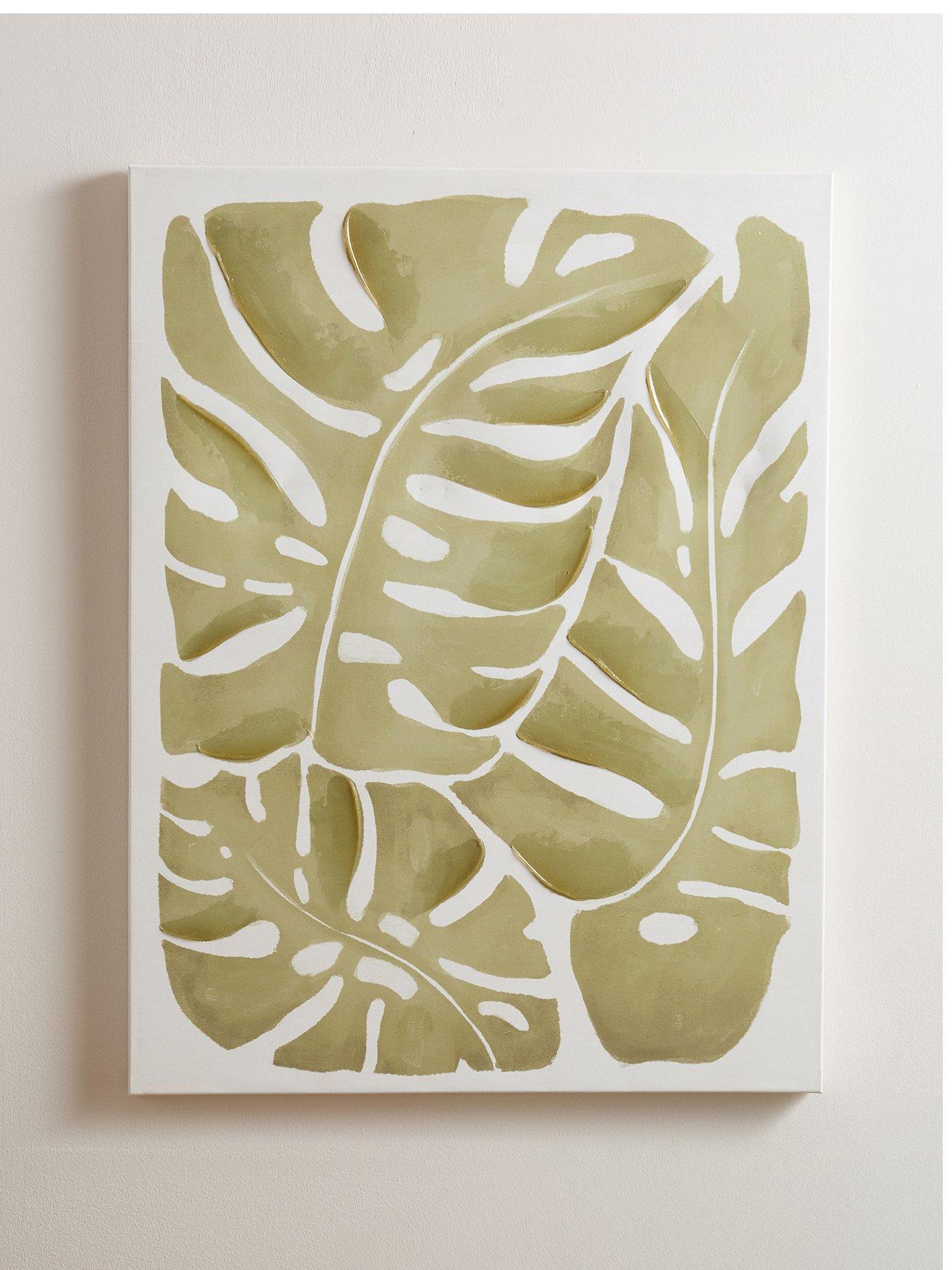 Image 2 of 2 of The Very Collection Leaf Printed Canvas