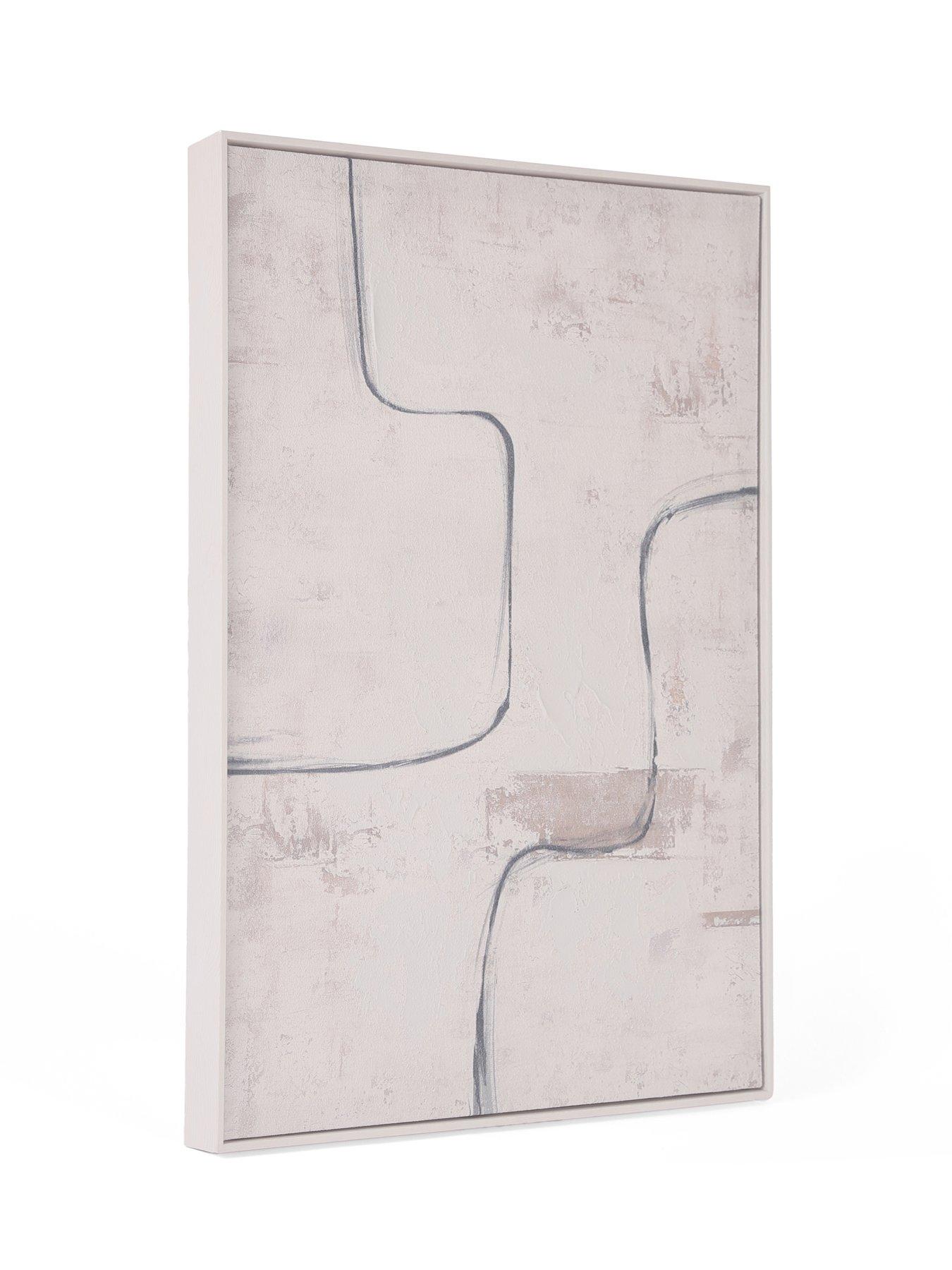 Image 3 of 5 of The Very Collection Distressed Abstract Lines Canvas