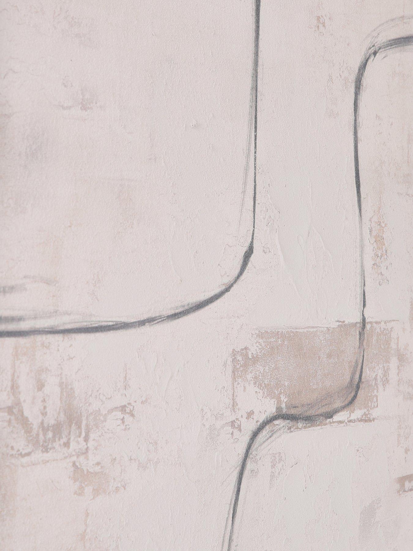 Image 5 of 5 of The Very Collection Distressed Abstract Lines Canvas