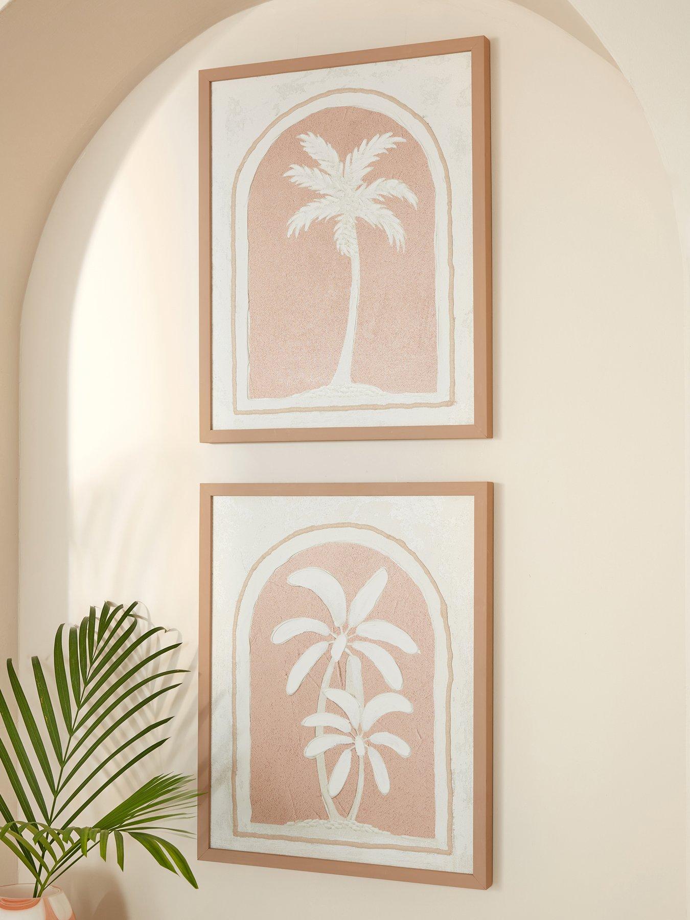 The Very Collection Set Of 2 Palm Tree Canvas
