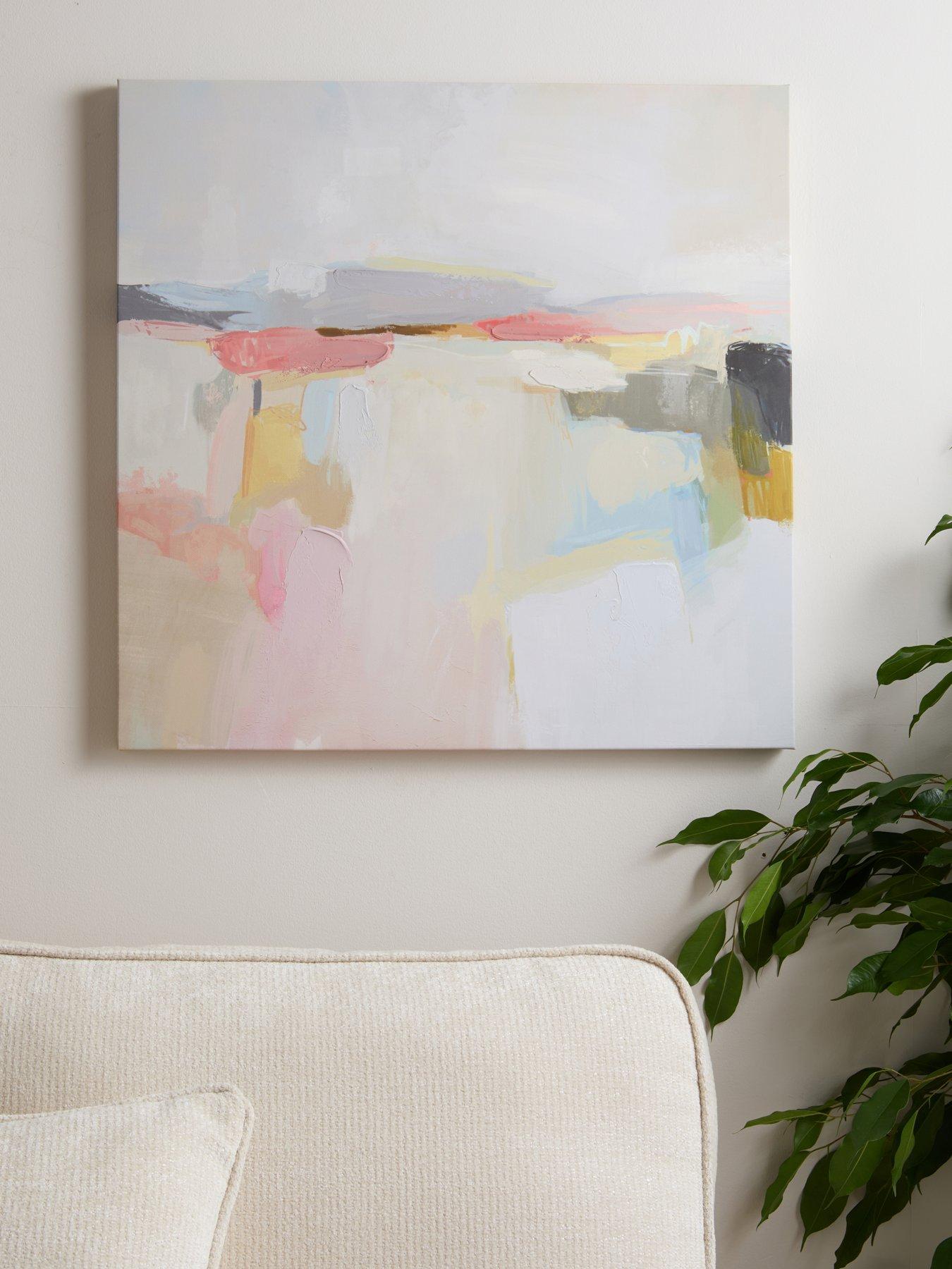 front image of the-very-collection-blurred-pastel-abstract-canvas