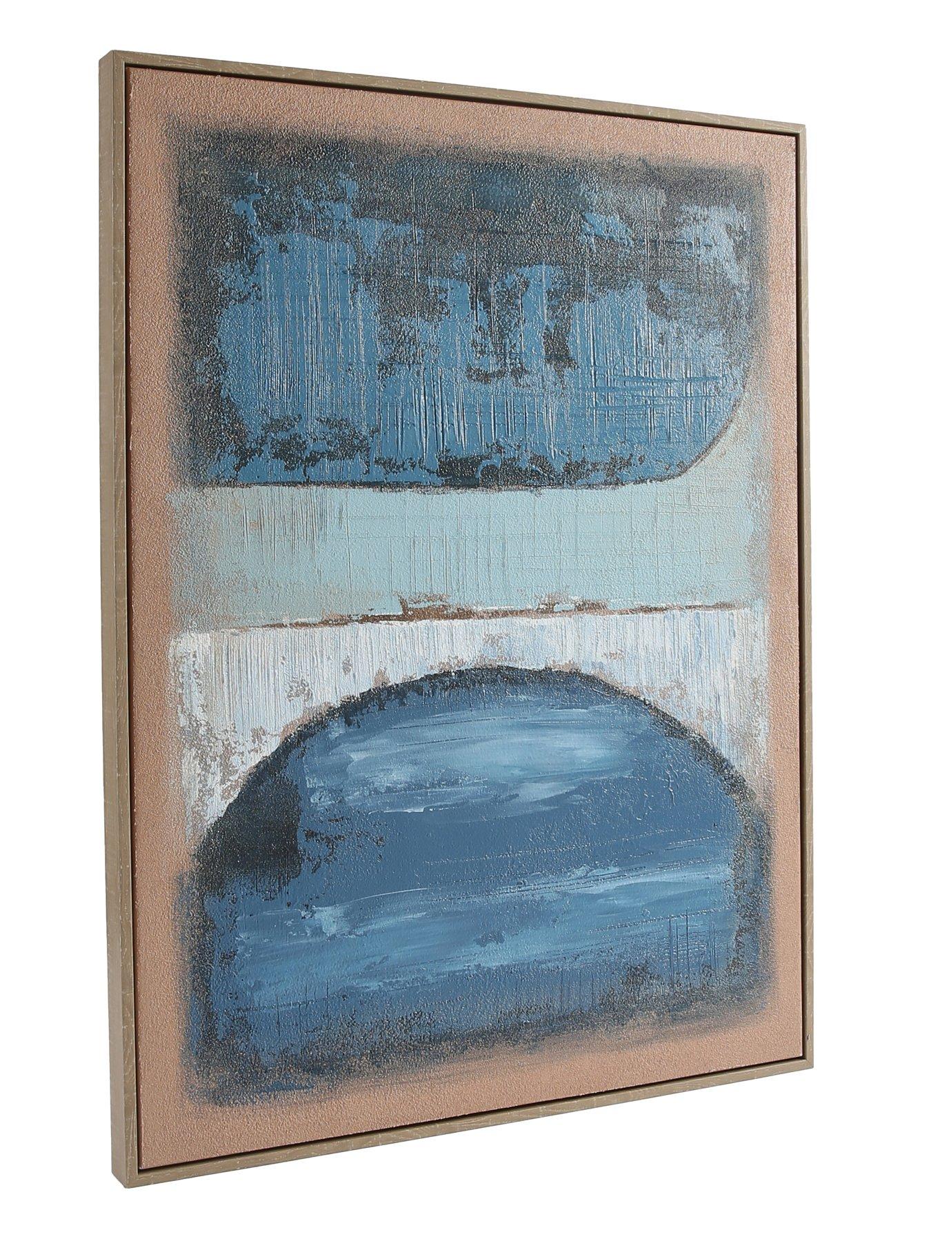  image of the-very-collection-dark-blue-abstract-canvas