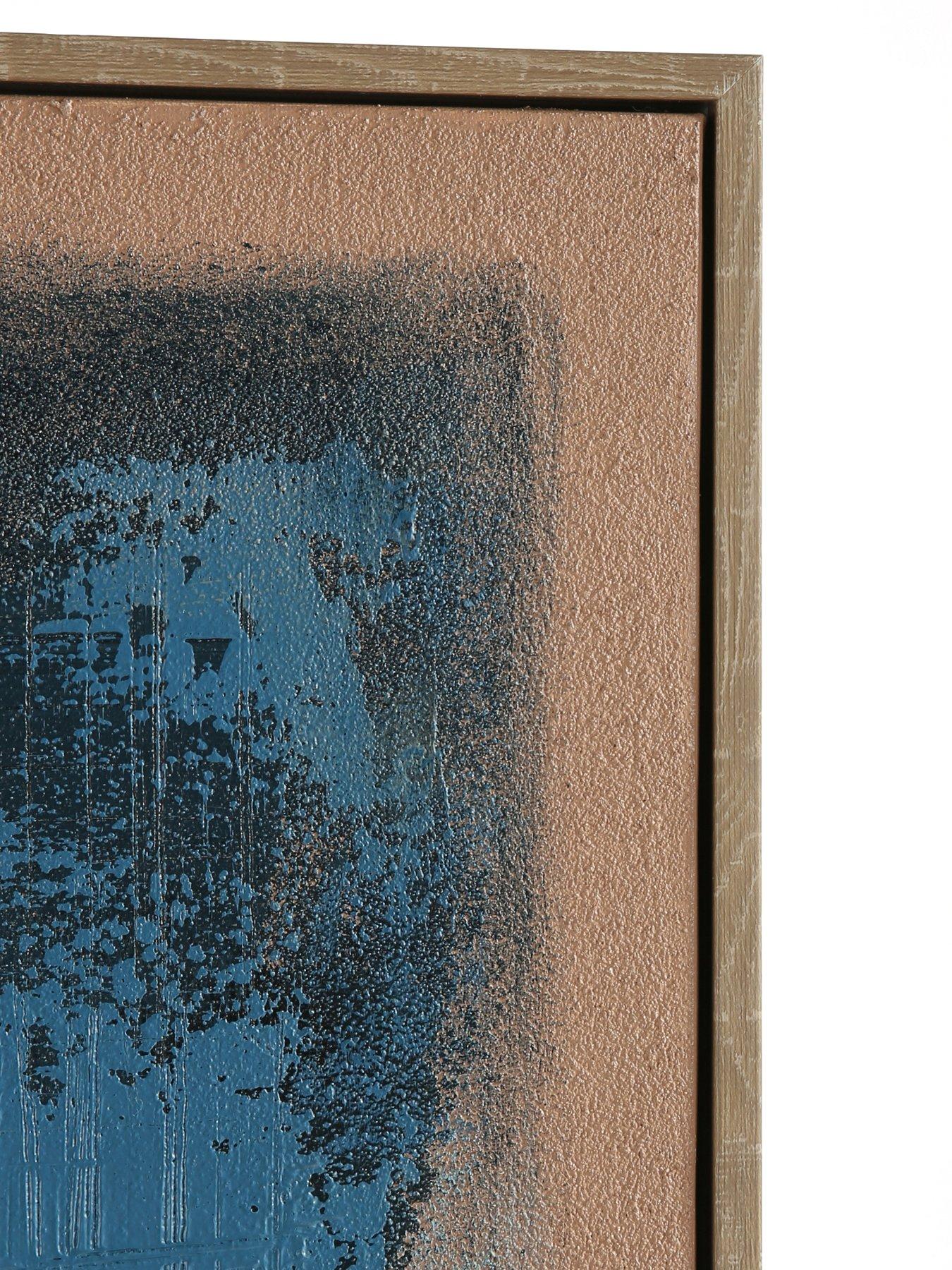  image of the-very-collection-dark-blue-abstract-canvas