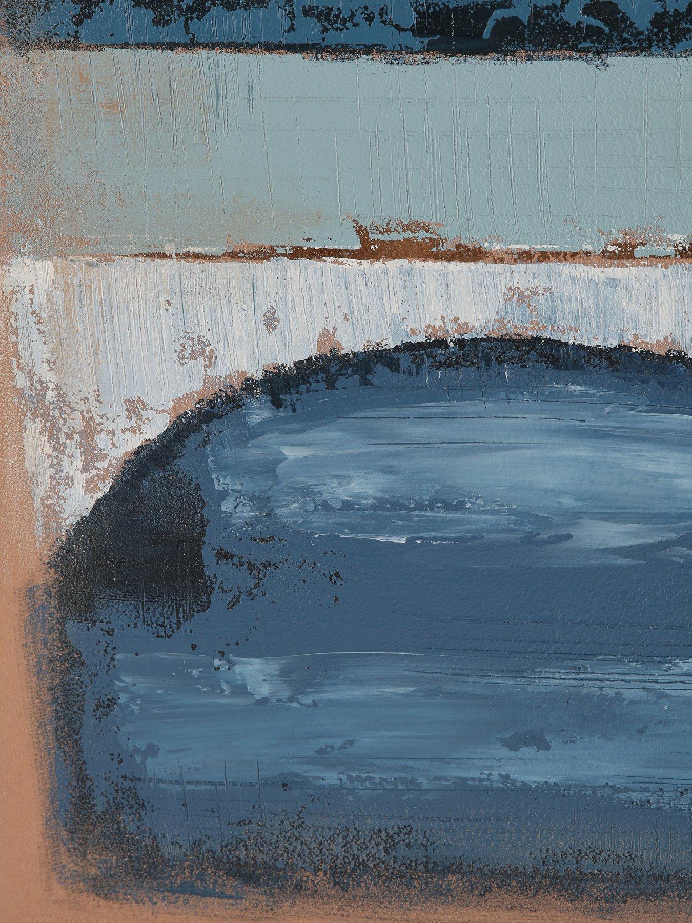  image of the-very-collection-dark-blue-abstract-canvas