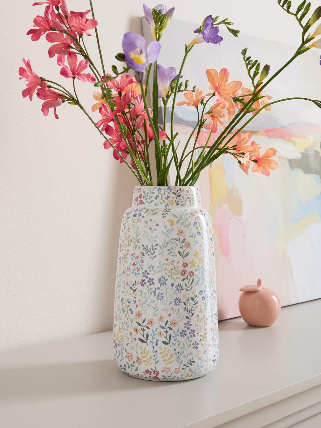 The Very Collection Ditsy Spring Floral Vase