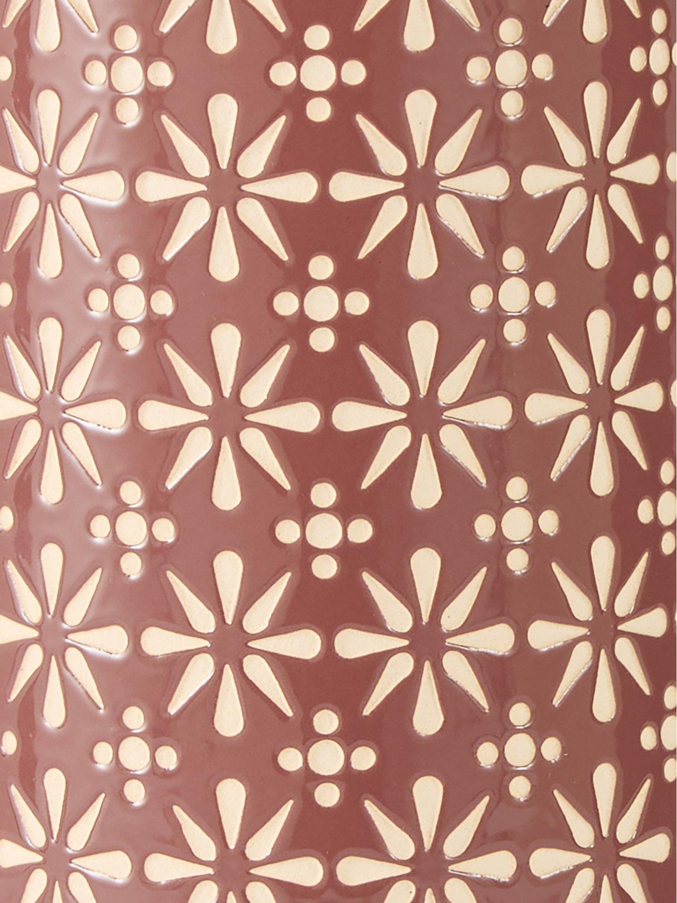 Image 4 of 5 of The Very Collection Burgundy Decal Table Lamp