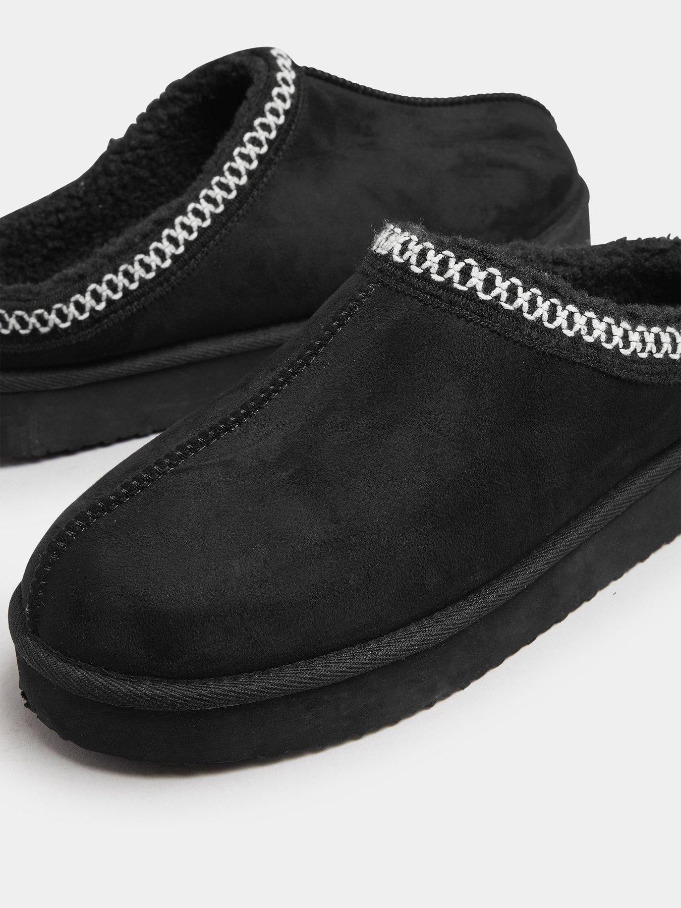 Image 4 of 4 of Yours Extra Wide Fit Fur Mule - Black