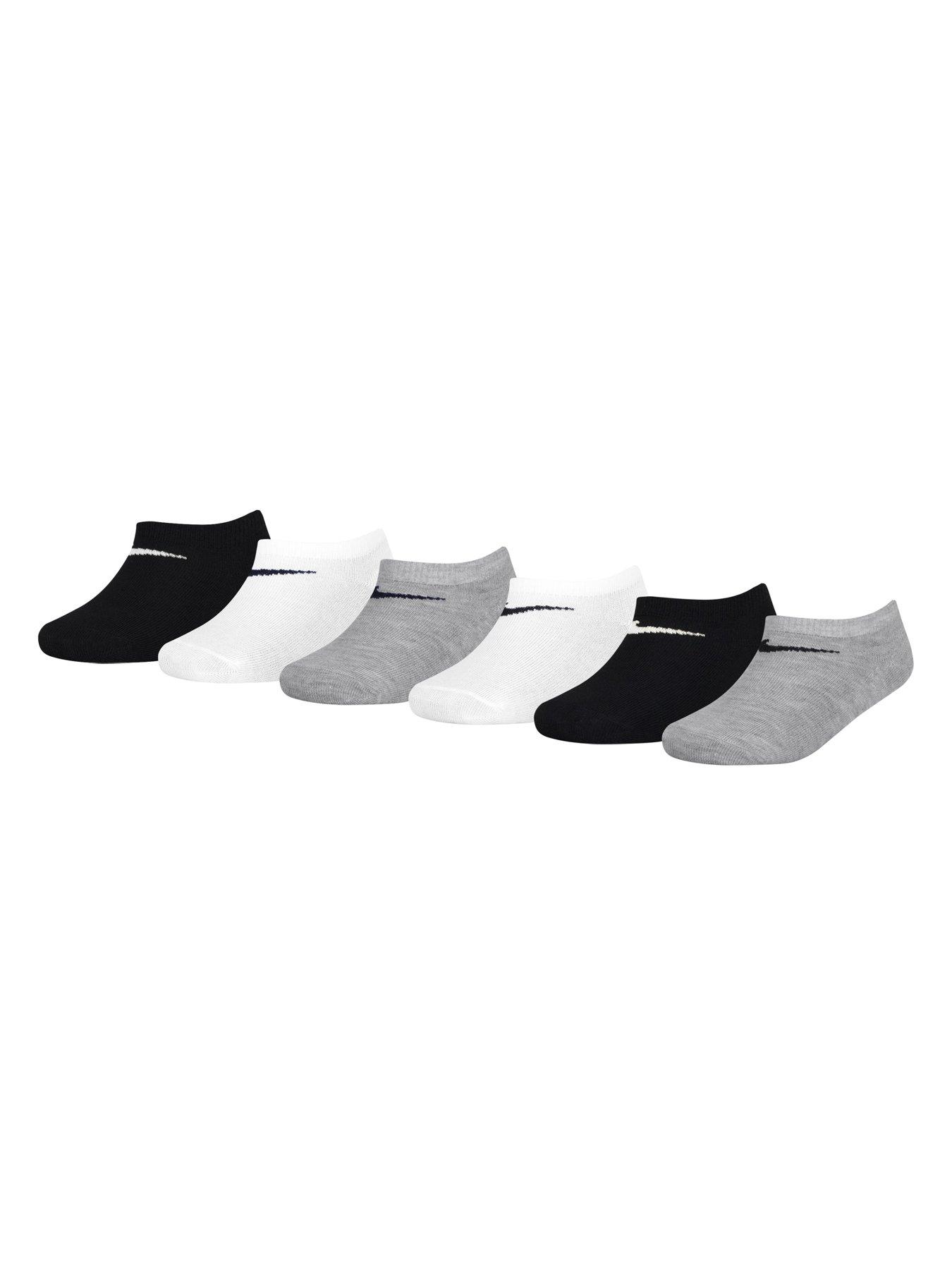  image of nike-kids-boys-6-pack-no-show-socks-white