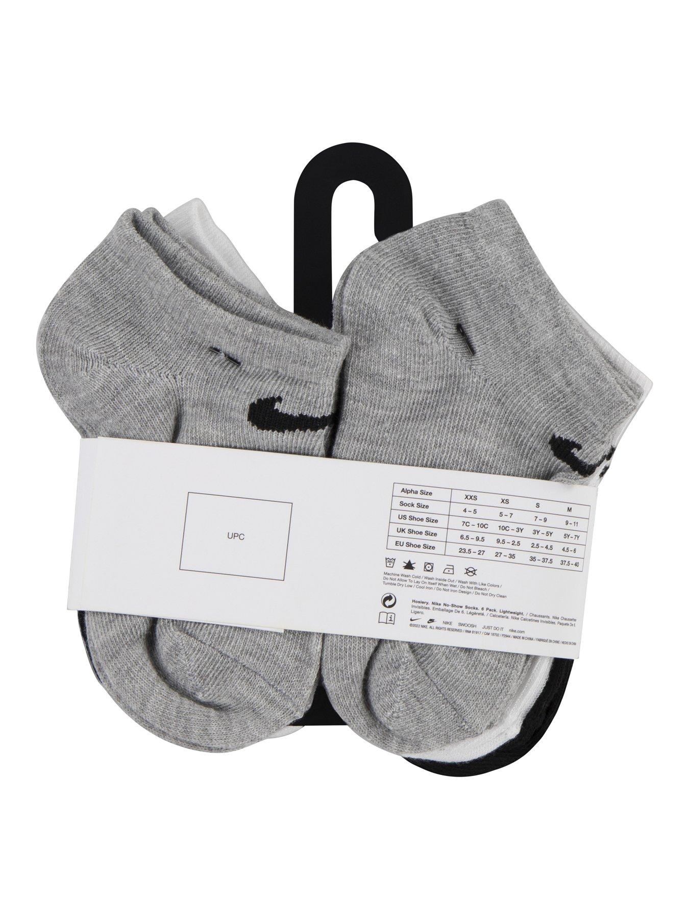 Image 6 of 6 of Nike Kids Boys 6 Pack No Show Socks - Multi