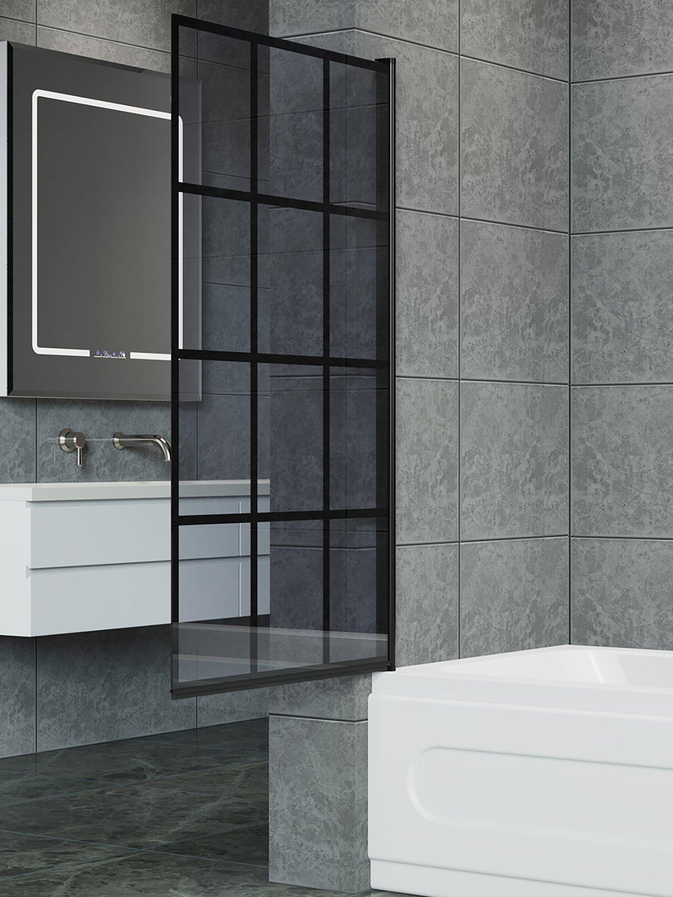 Image 5 of 7 of Living and Home 4mm Thick Glass Shower Screen Door 80cm W x 140cm D