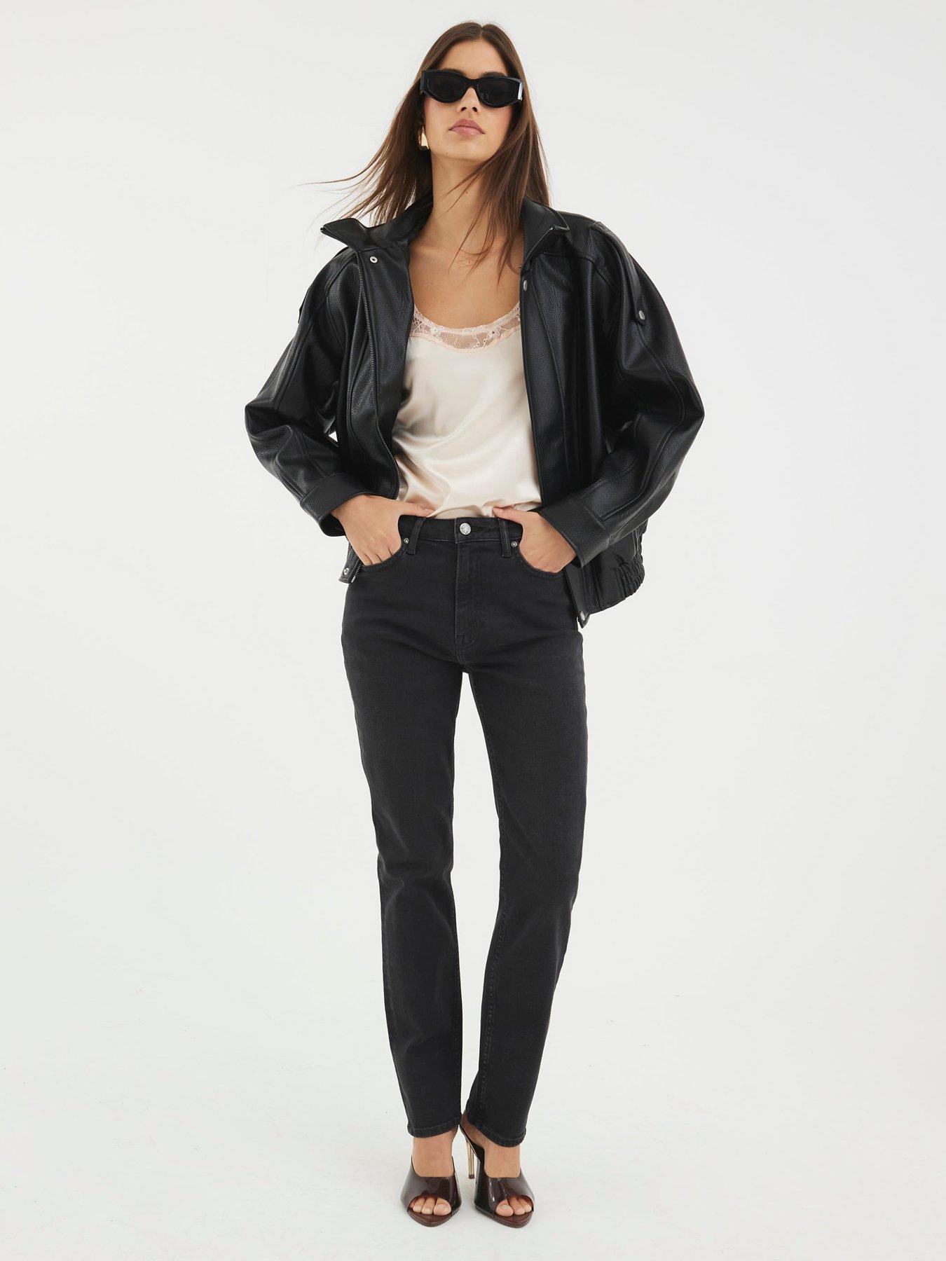 undefined High Rise Ankle Slim Taurus - Black