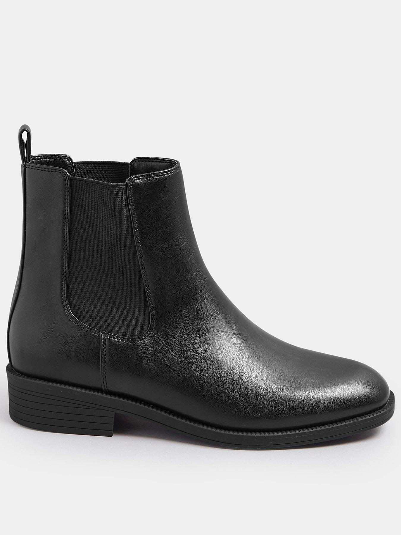 Image 1 of 4 of Yours Extra Wide Fit Ankle Chelsea Boot - Black