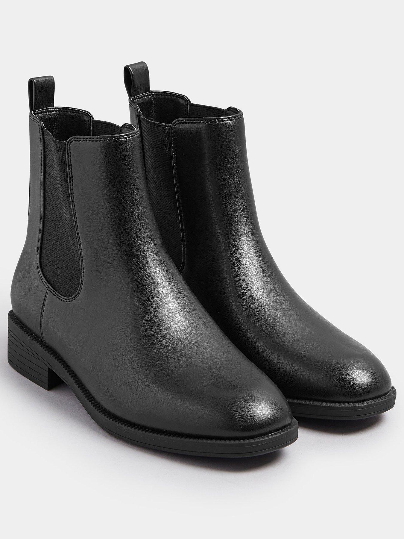  image of yours-wide-fit-ankle-chelsea-boot-black