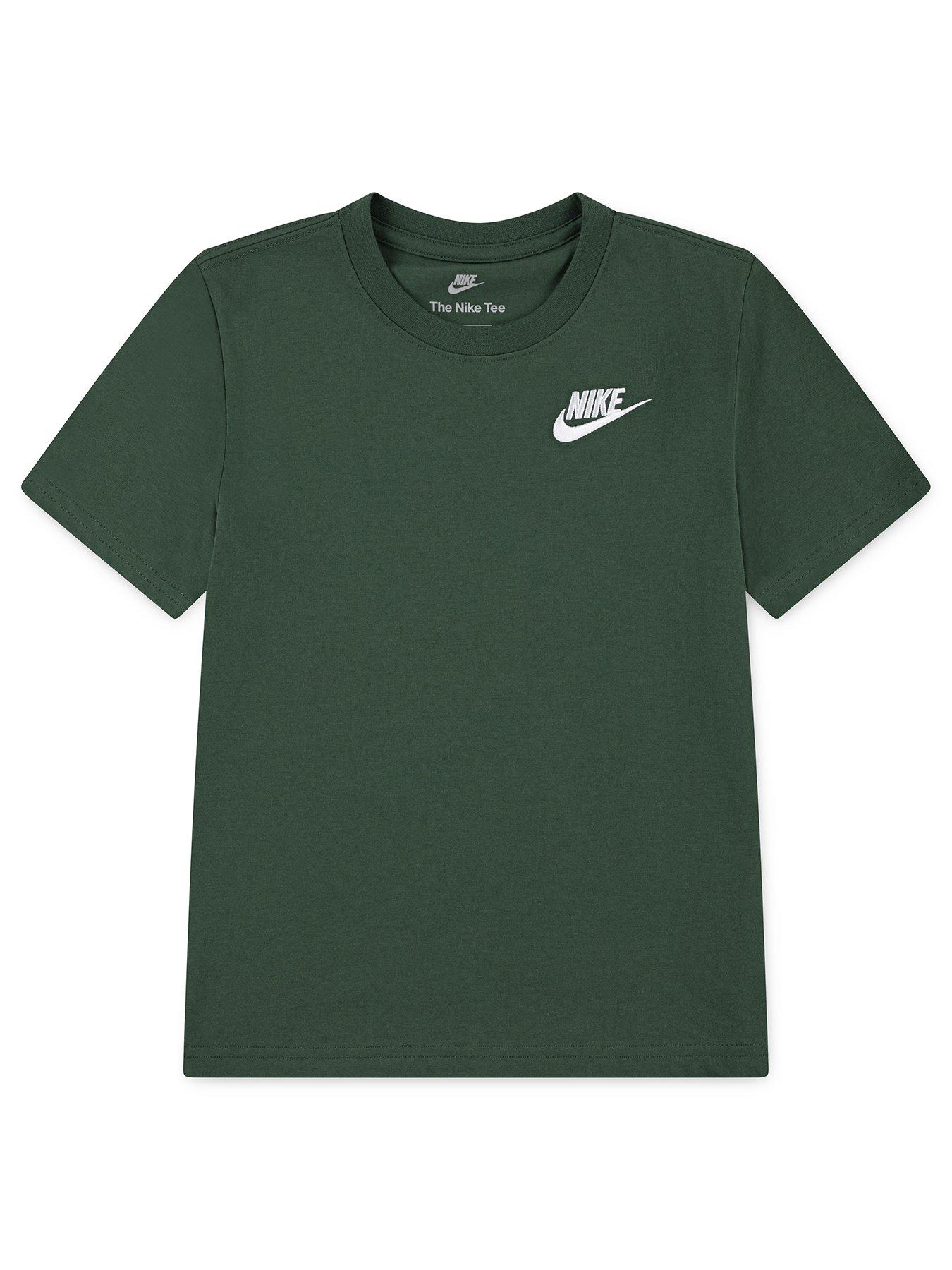 Nike Kids Unisex Embroidered Futura T-shirt - Green