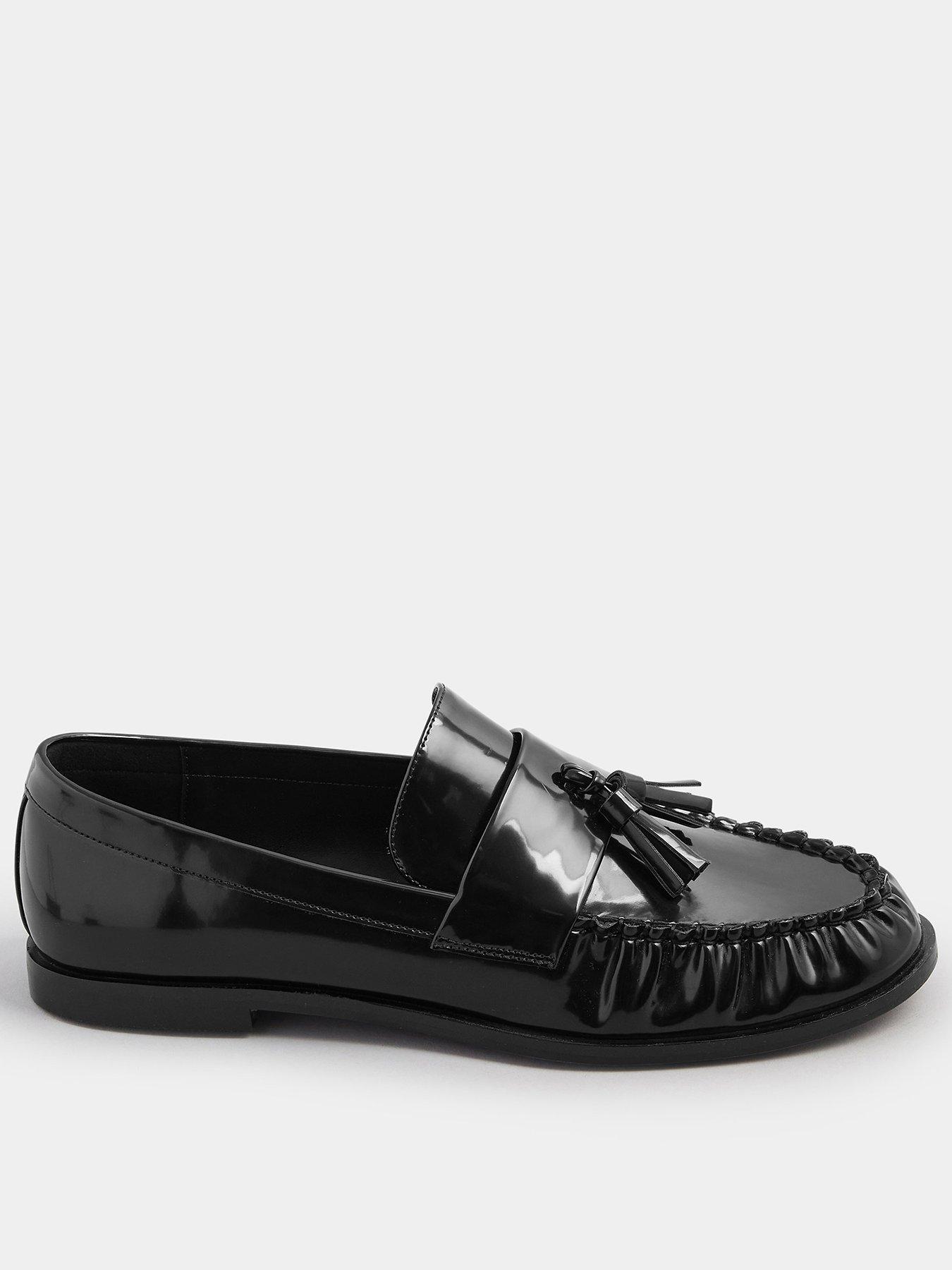 Image 1 of 4 of Long Tall Sally Tassel Loafer - Black