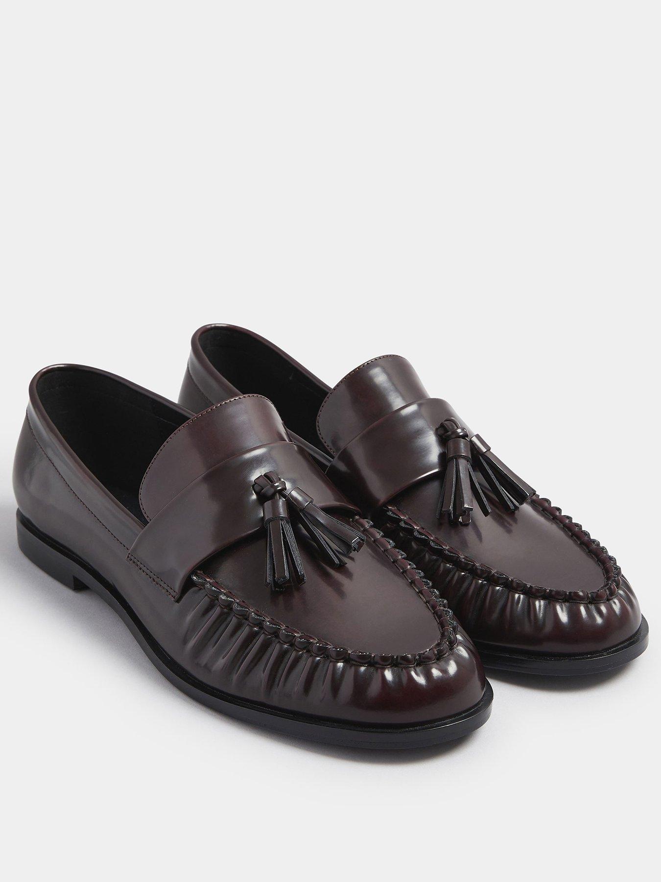  image of long-tall-sally-tassel-loafer-red