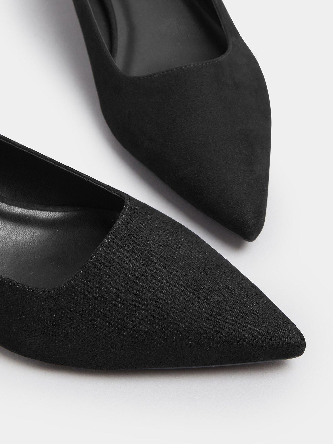 Image 4 of 4 of Long Tall Sally Point Block Court Heel - Black