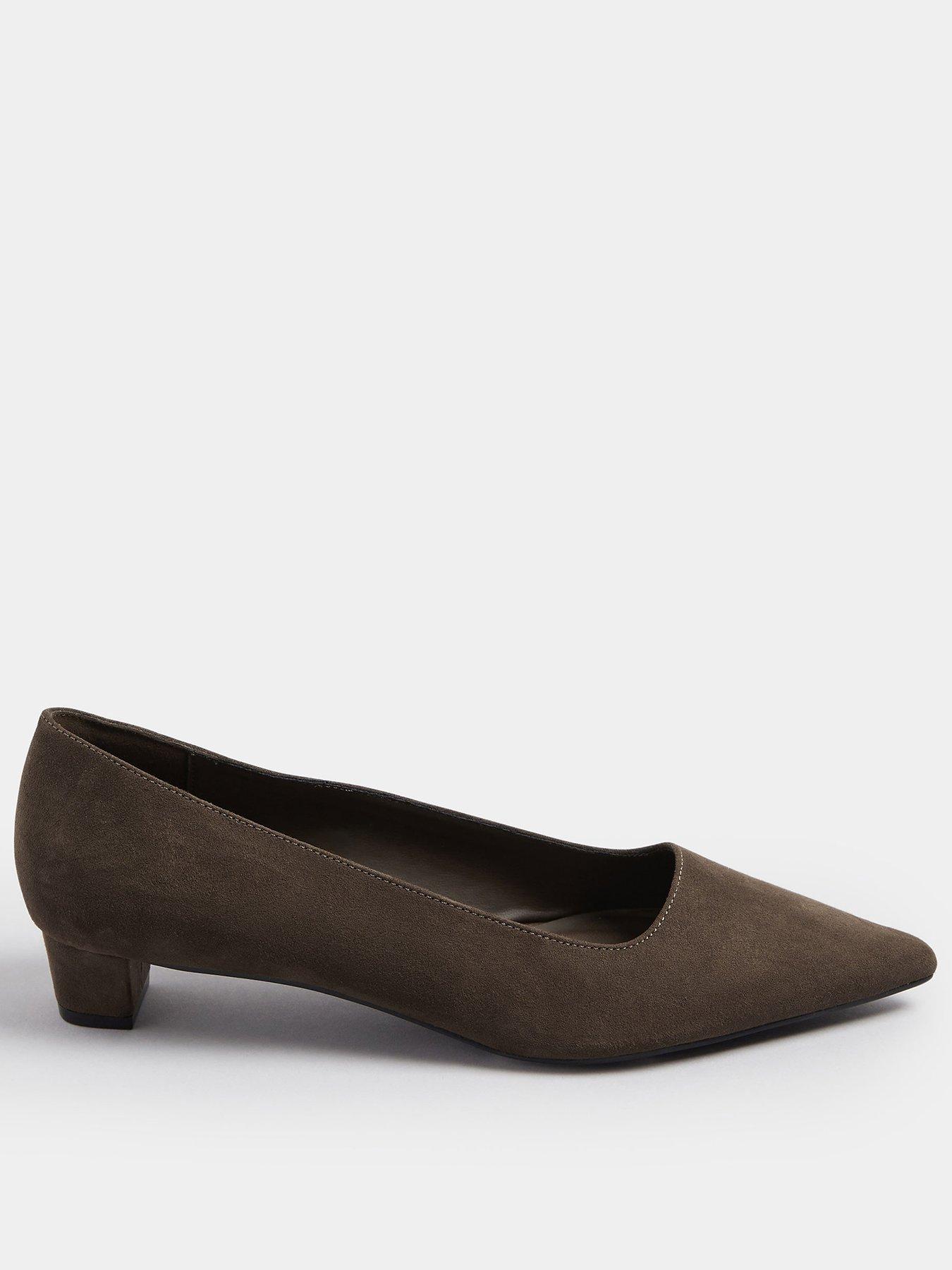 undefined Point Block Court Heel - Brown